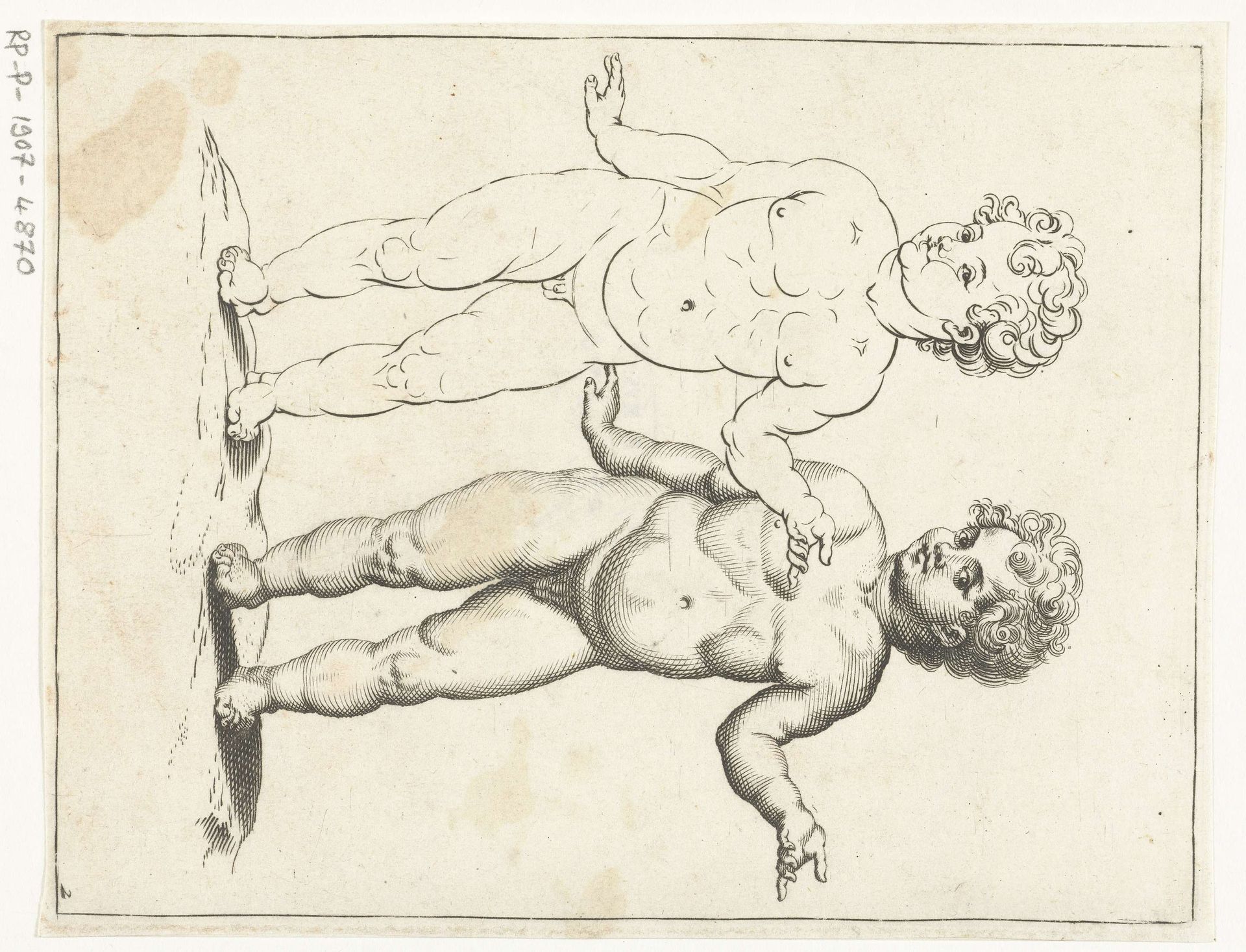 Twee putti by Anonymous