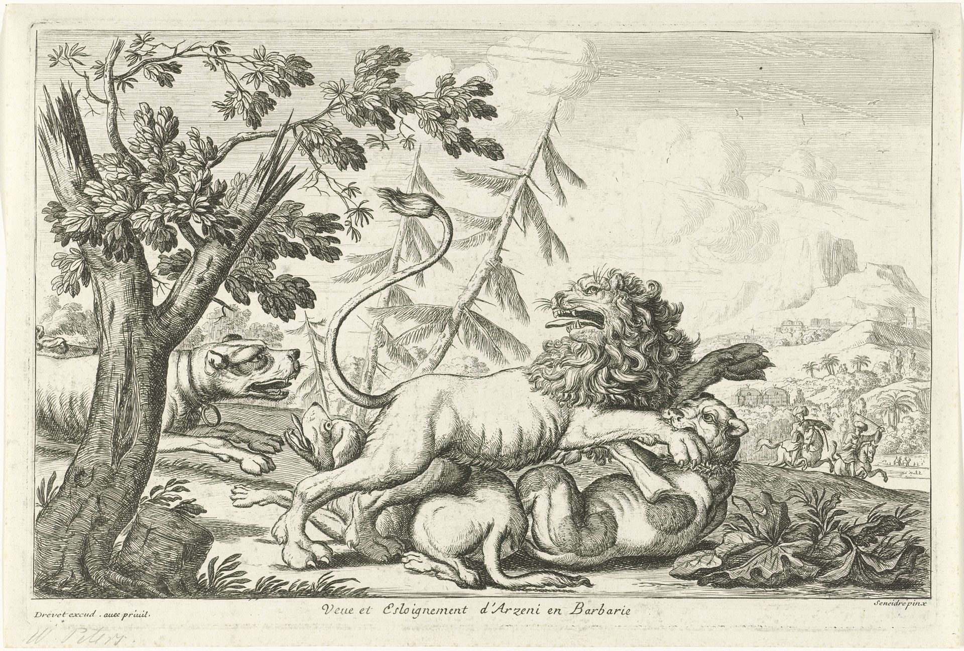 Leeuwenjacht by Gillis (I) Peeters