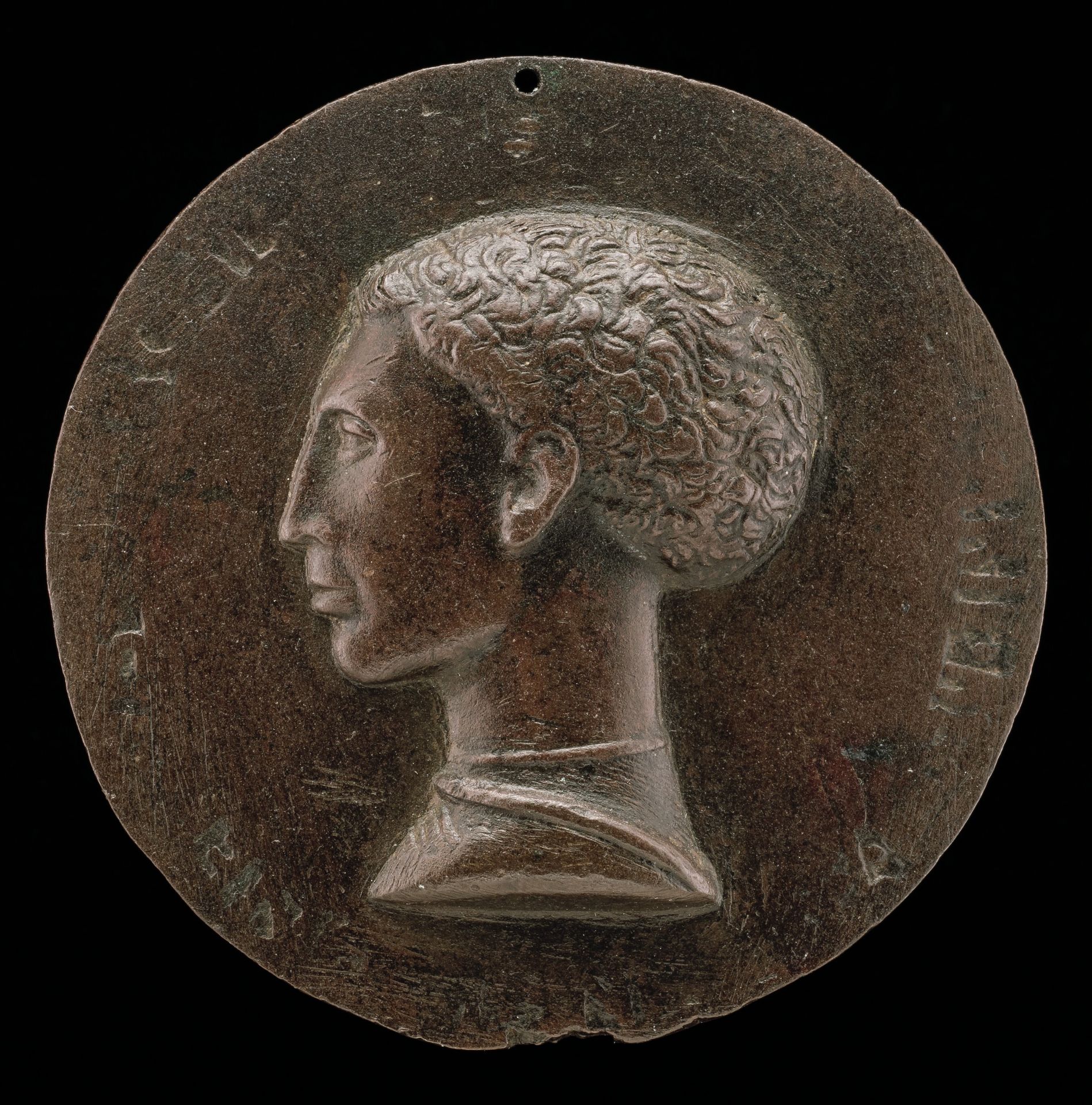 Leonello d'Este, 1407-1450, Marquess of Ferrara 1441 [obverse] by Pisanello