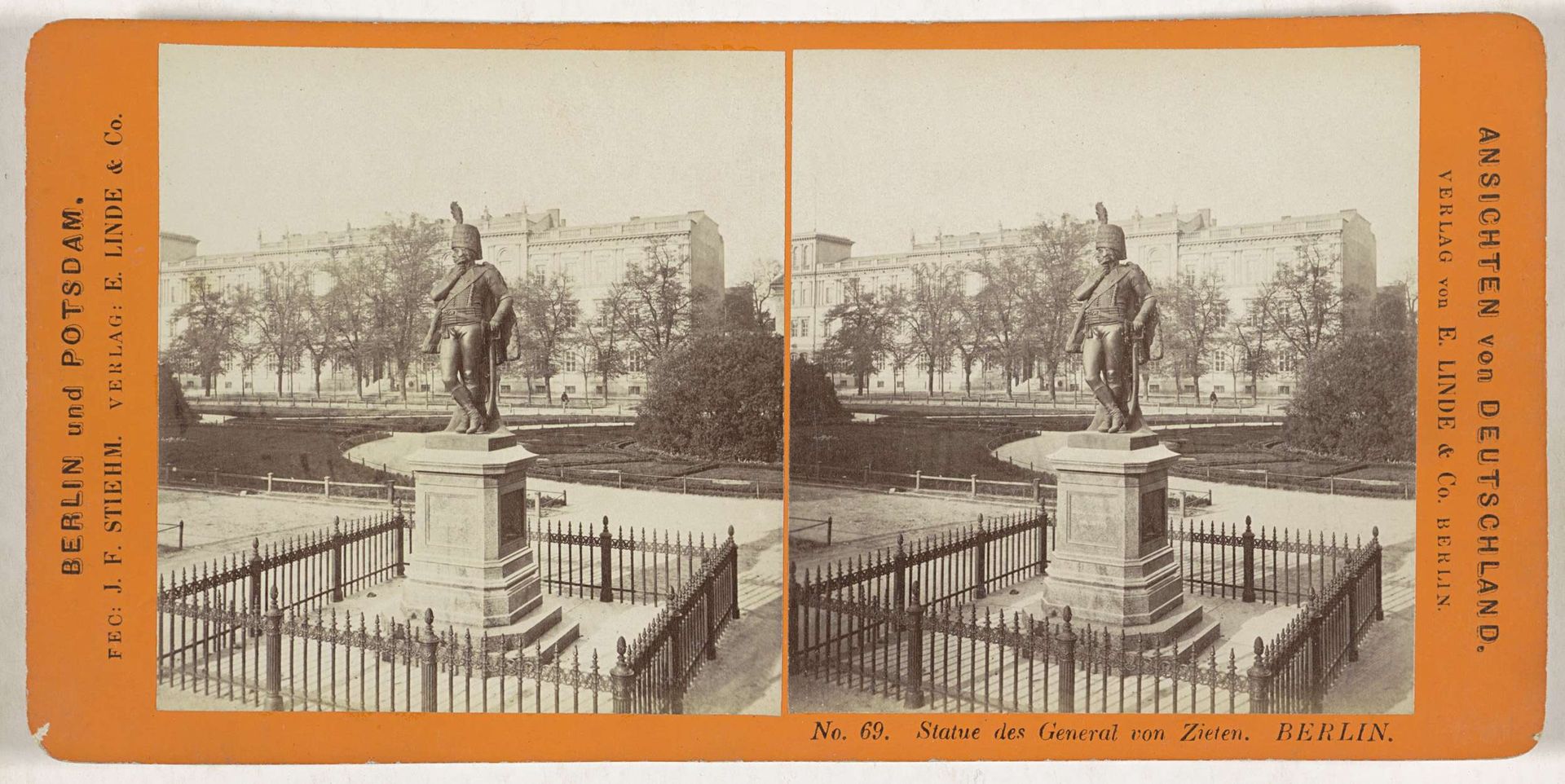 Standbeeld van generaal Hans Joachim von Zieten op het Zietenplatz, Berlijn by Johann Friedrich Stiehm