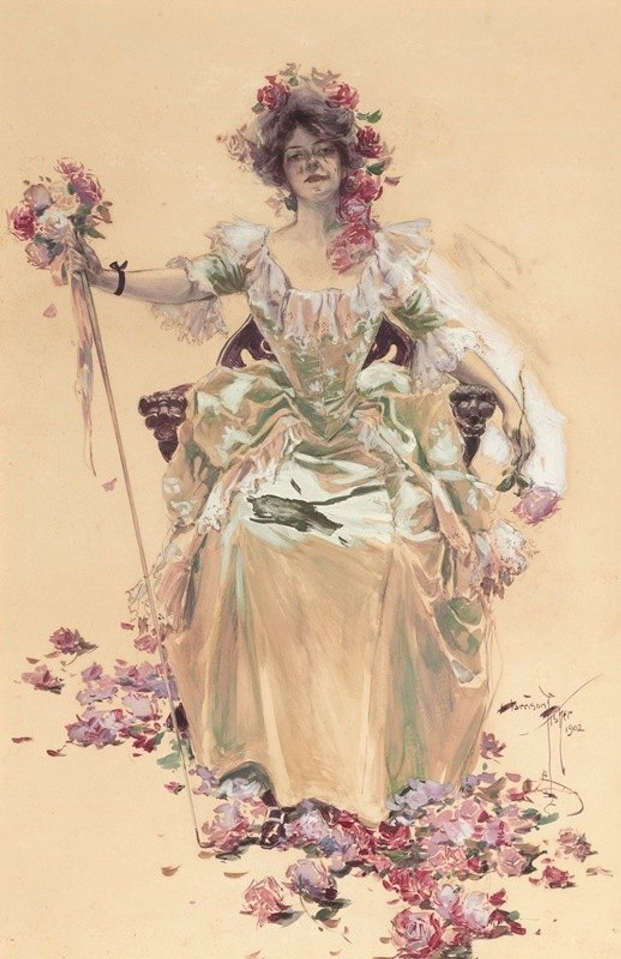Saturday Evening Post cover, May 10 by Harrison Fisher