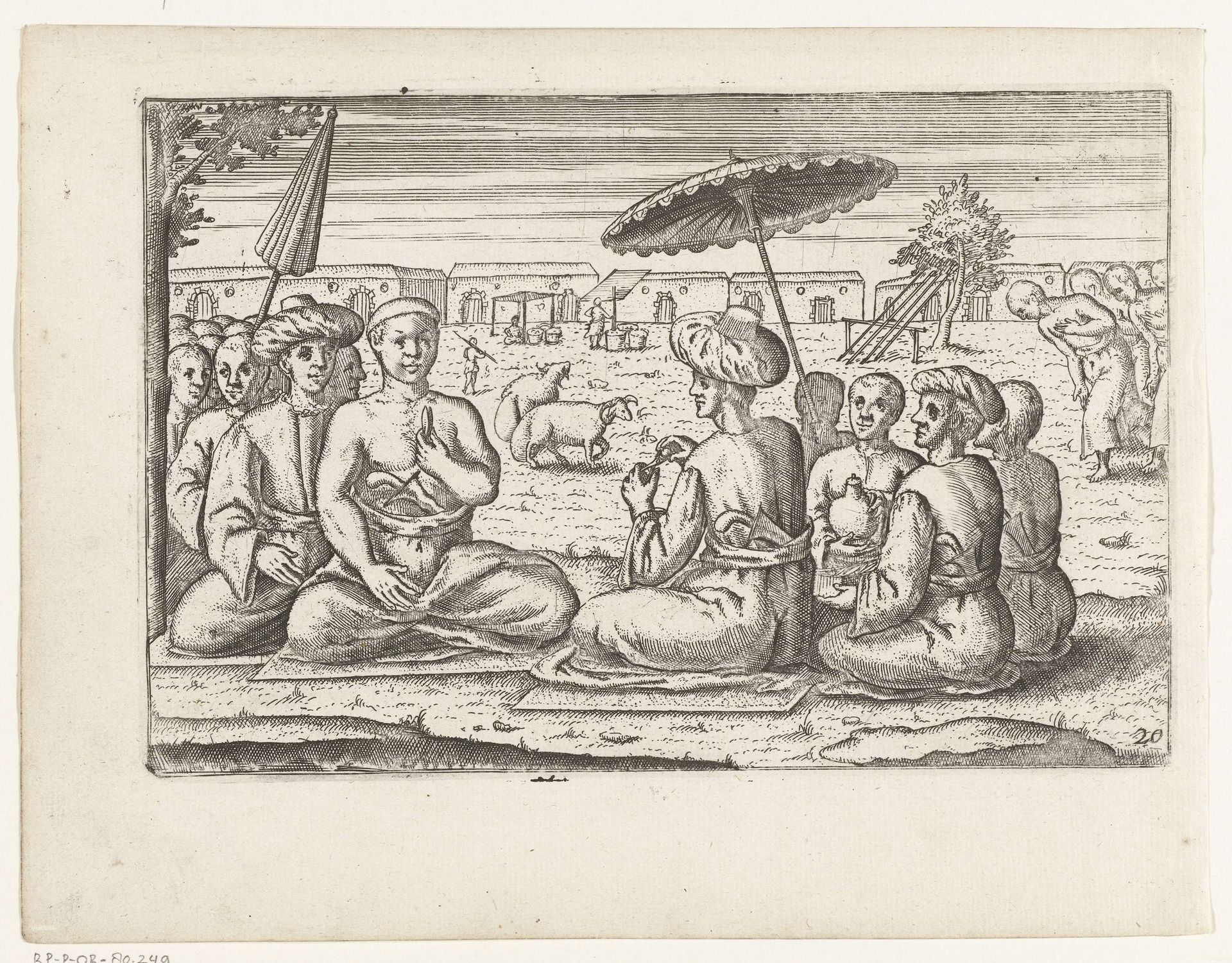 De gouverneur (Ki Patih) en de opper-Sjaich (Kali) van Bantam, 1596 by Anonymous