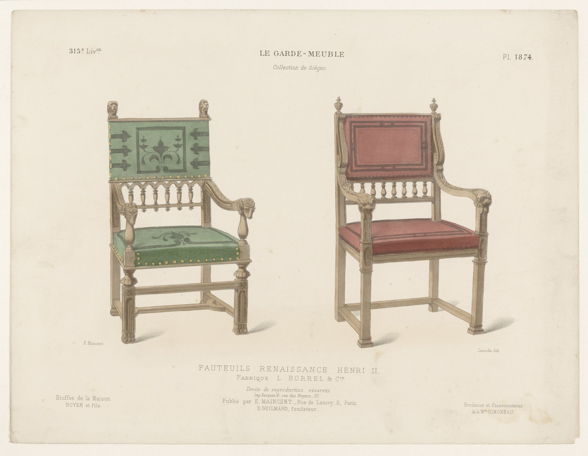 Twee fauteuils by Léon Laroche