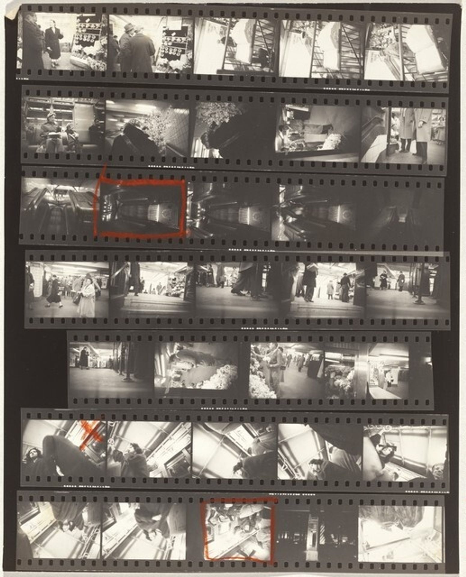 Subway no number by Robert Frank