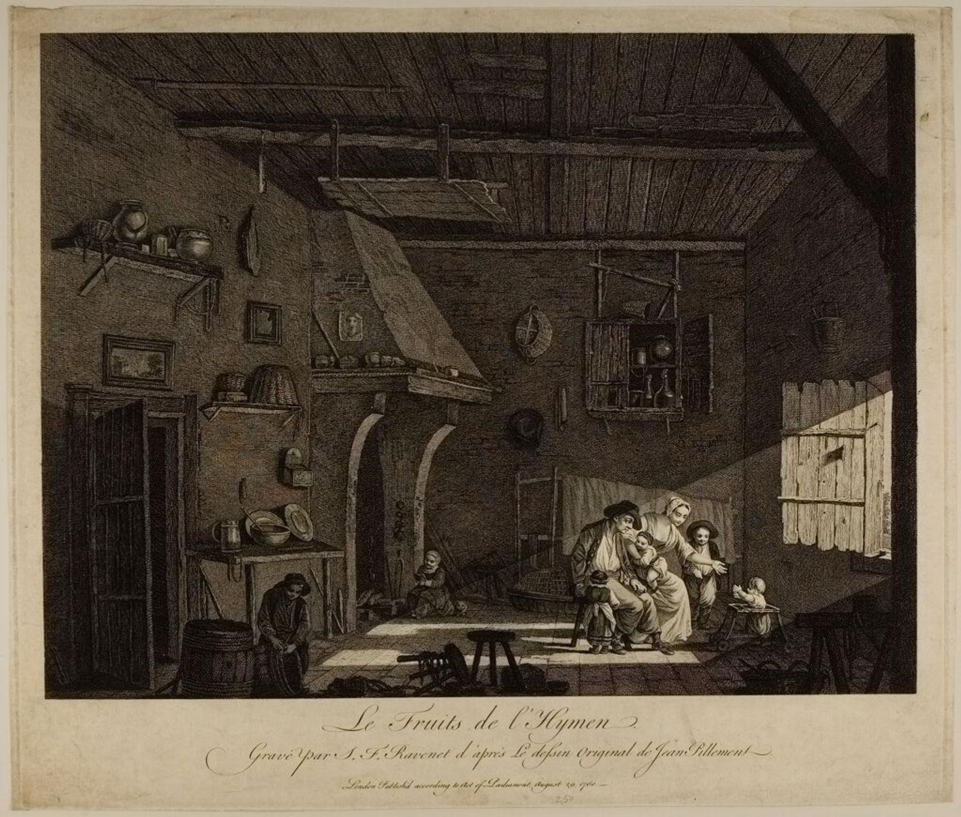 The Fruits of Hymen by Simon FranÃ§ois Ravenet, the Elder