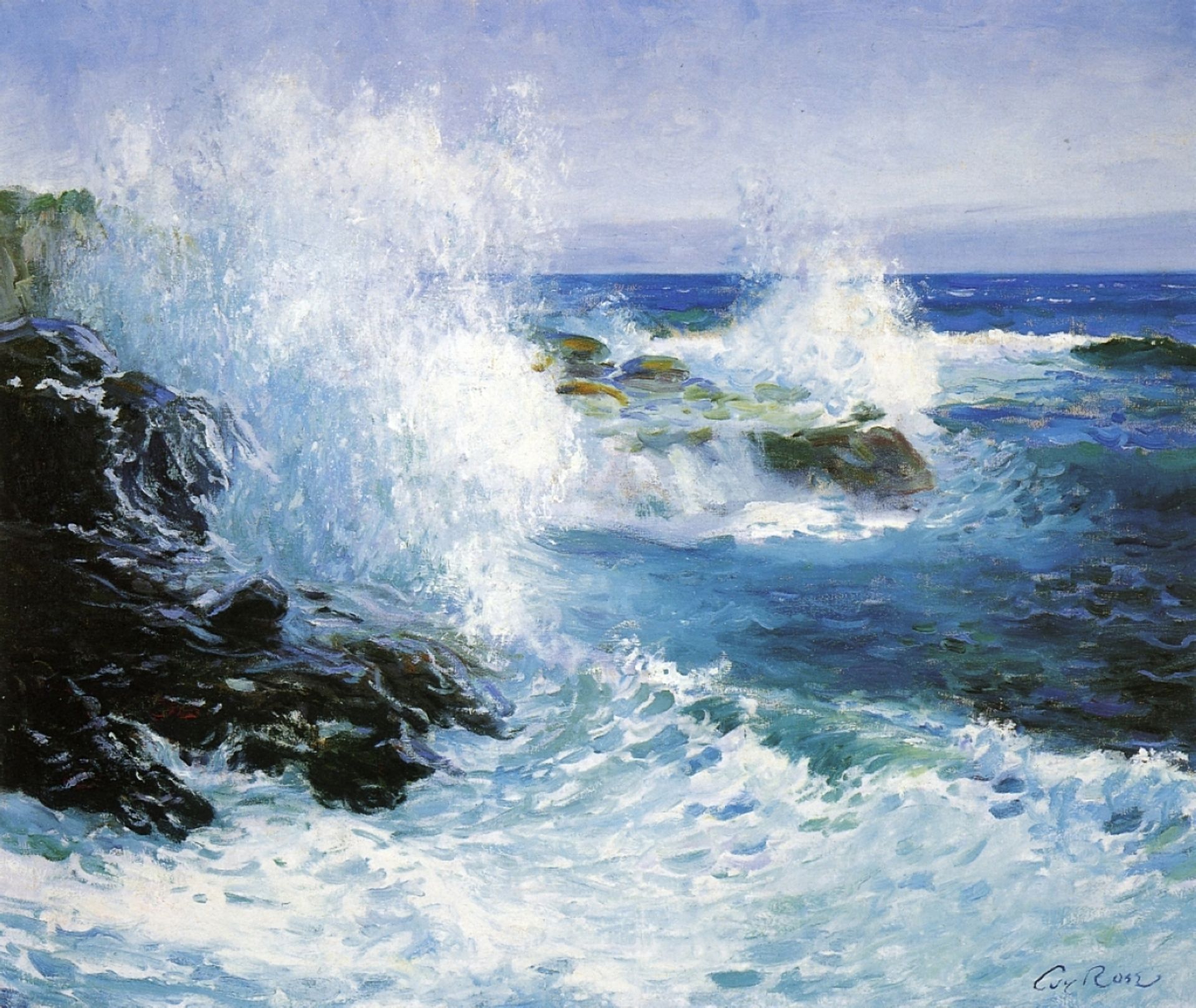 The Sea View of Cliffs by Rose O'Neill