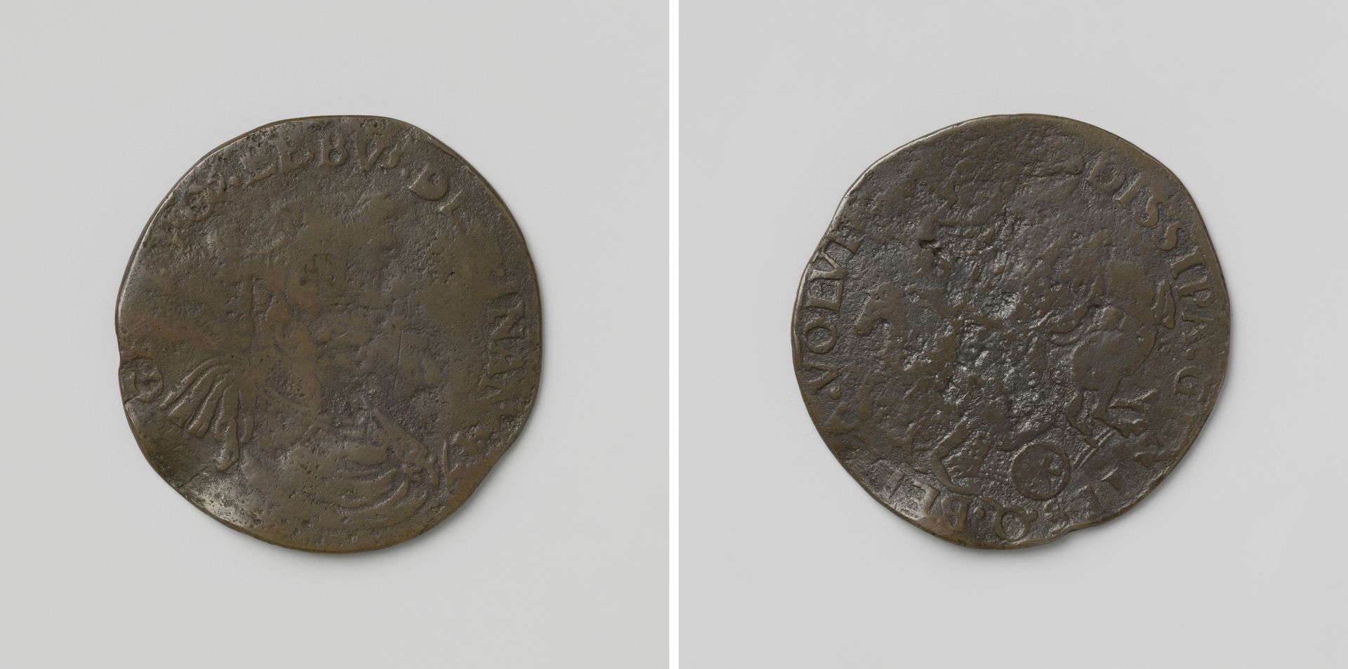 Onenigheid met paus Paulus III en Hendrik II, koning van Frankrijk, rekenpenning van de raad van Financiën, ter ere van Karel V, Duits keizer by Anonymous