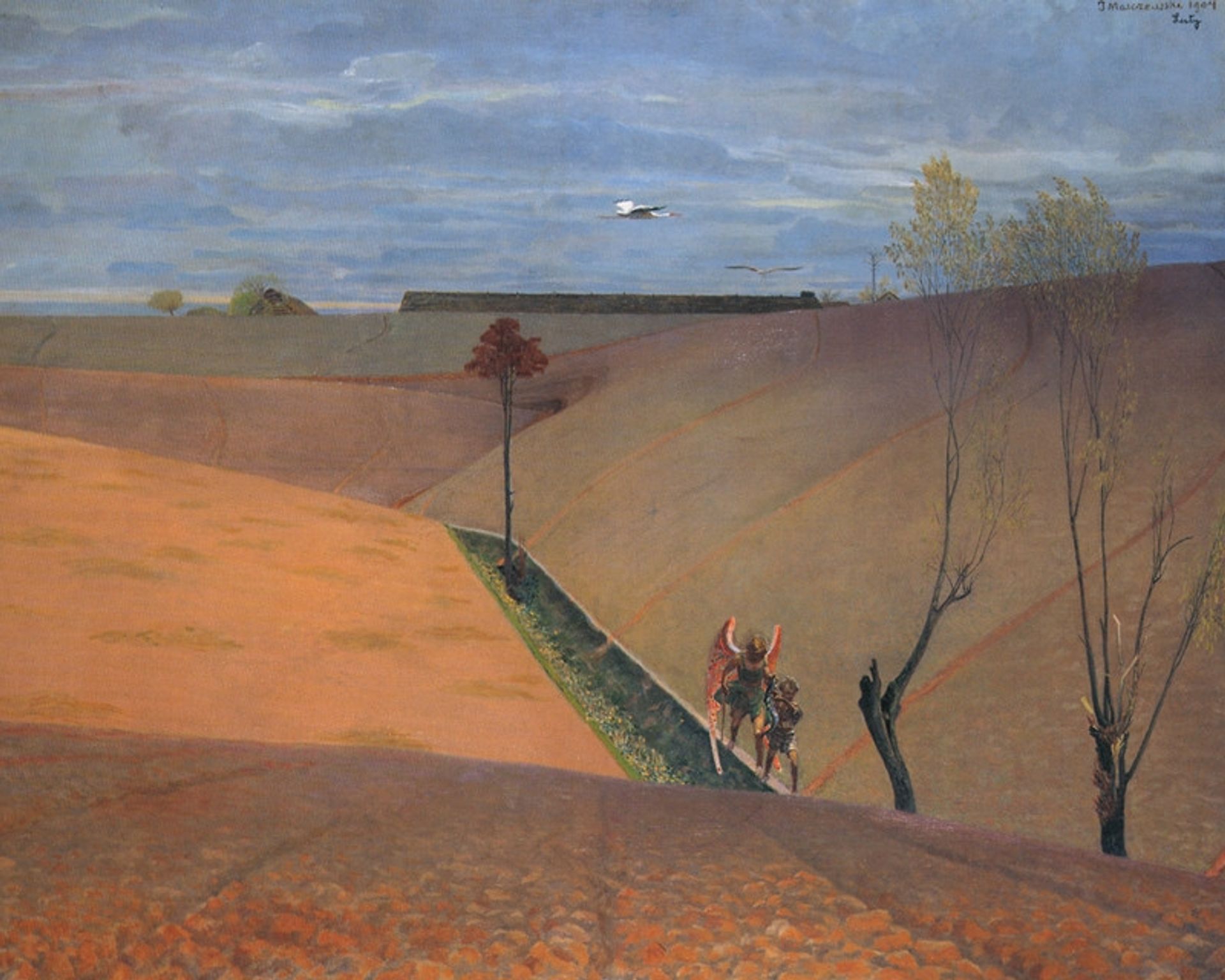 Landscape with Tobias and the Angel by Jacek Malczewski