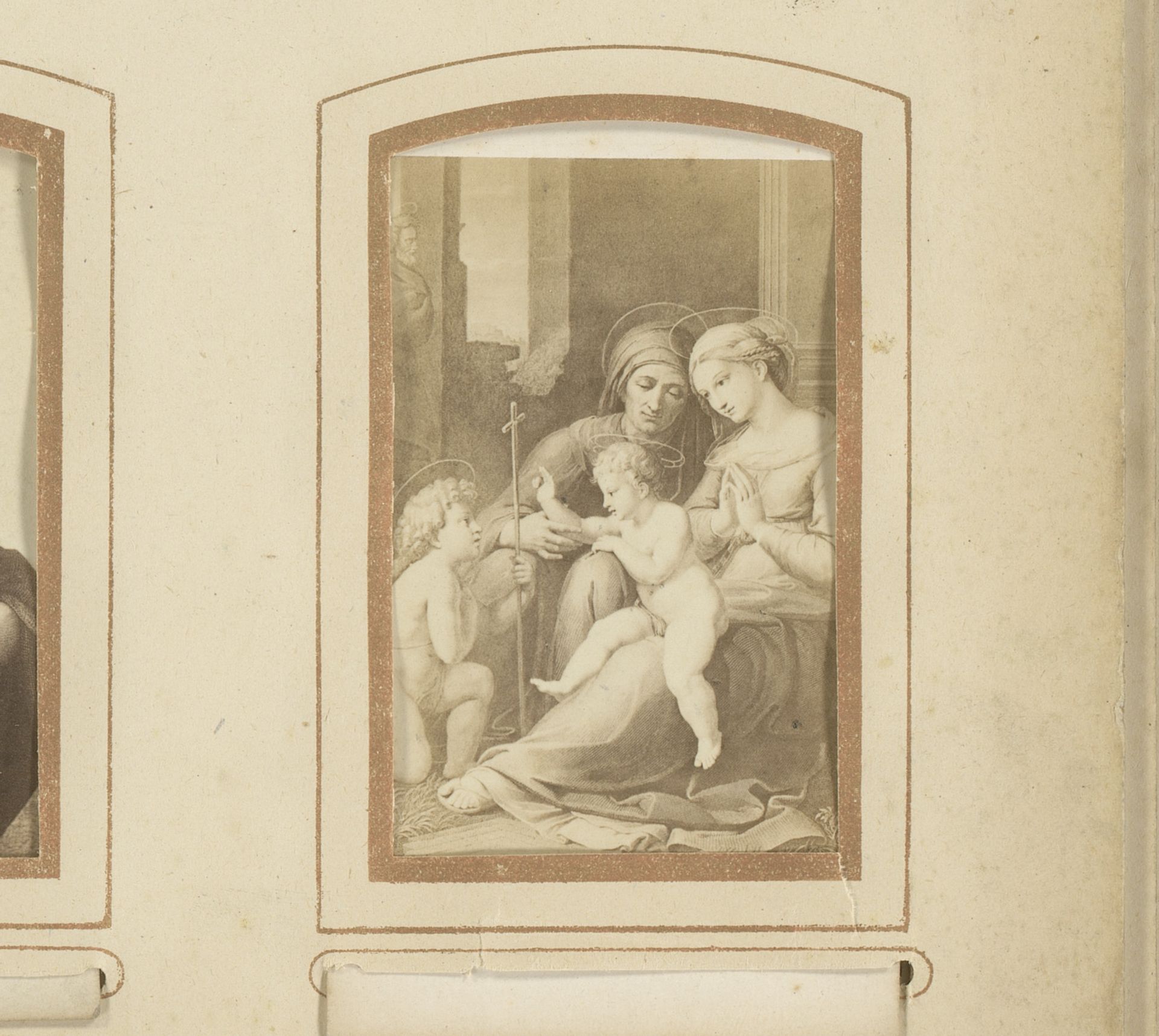 Fotoreproductie van De heilige familie door Rafaël by Gustav Schauer