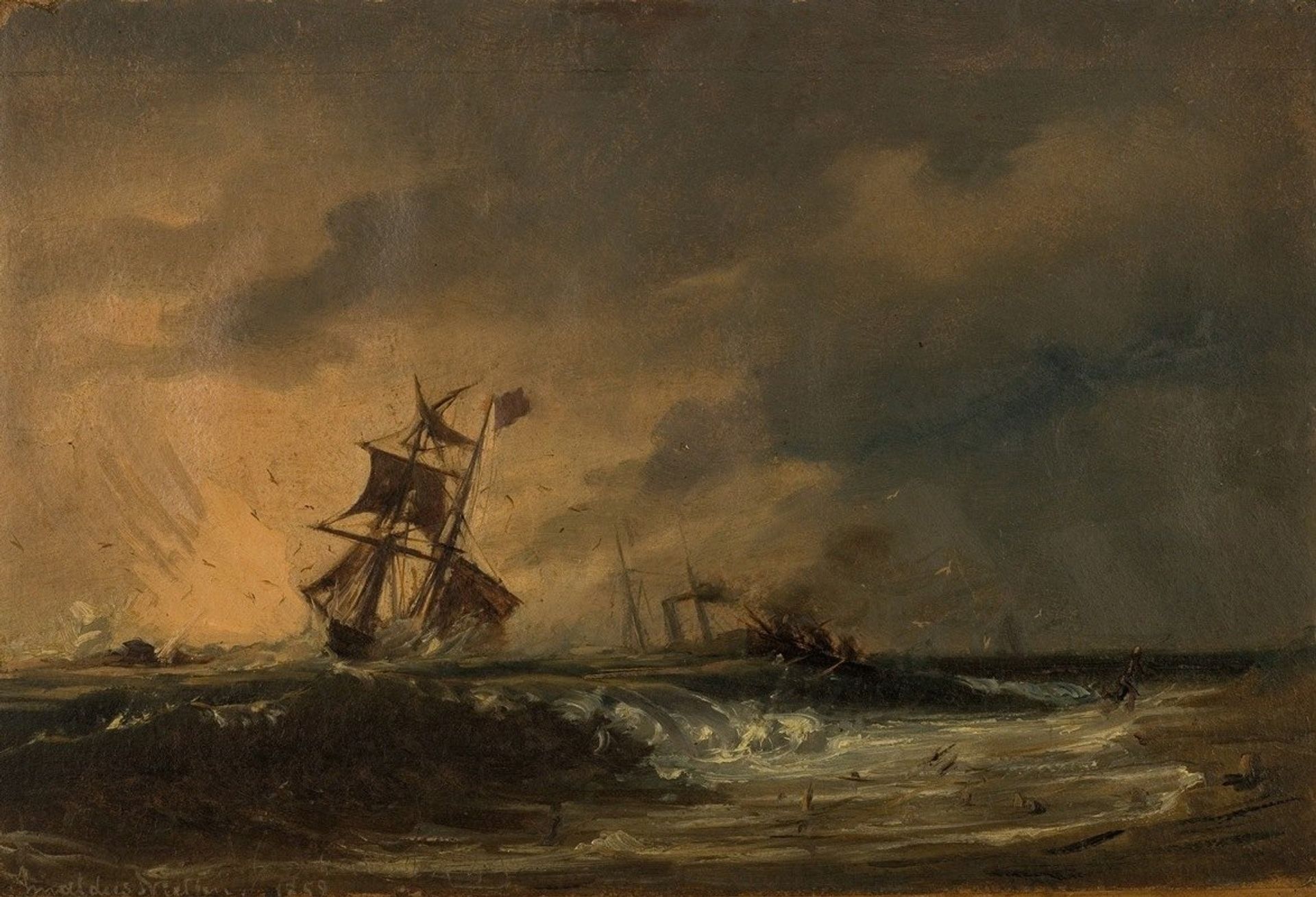 Den første komposisjon by Amaldus Nielsen