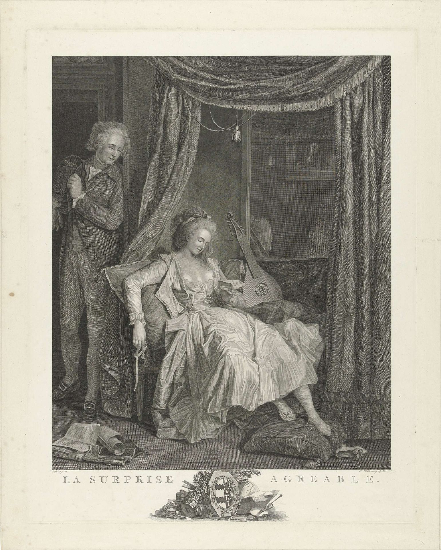 Interieur met brieflezende vrouw by Pieter Hendrik Jonxis