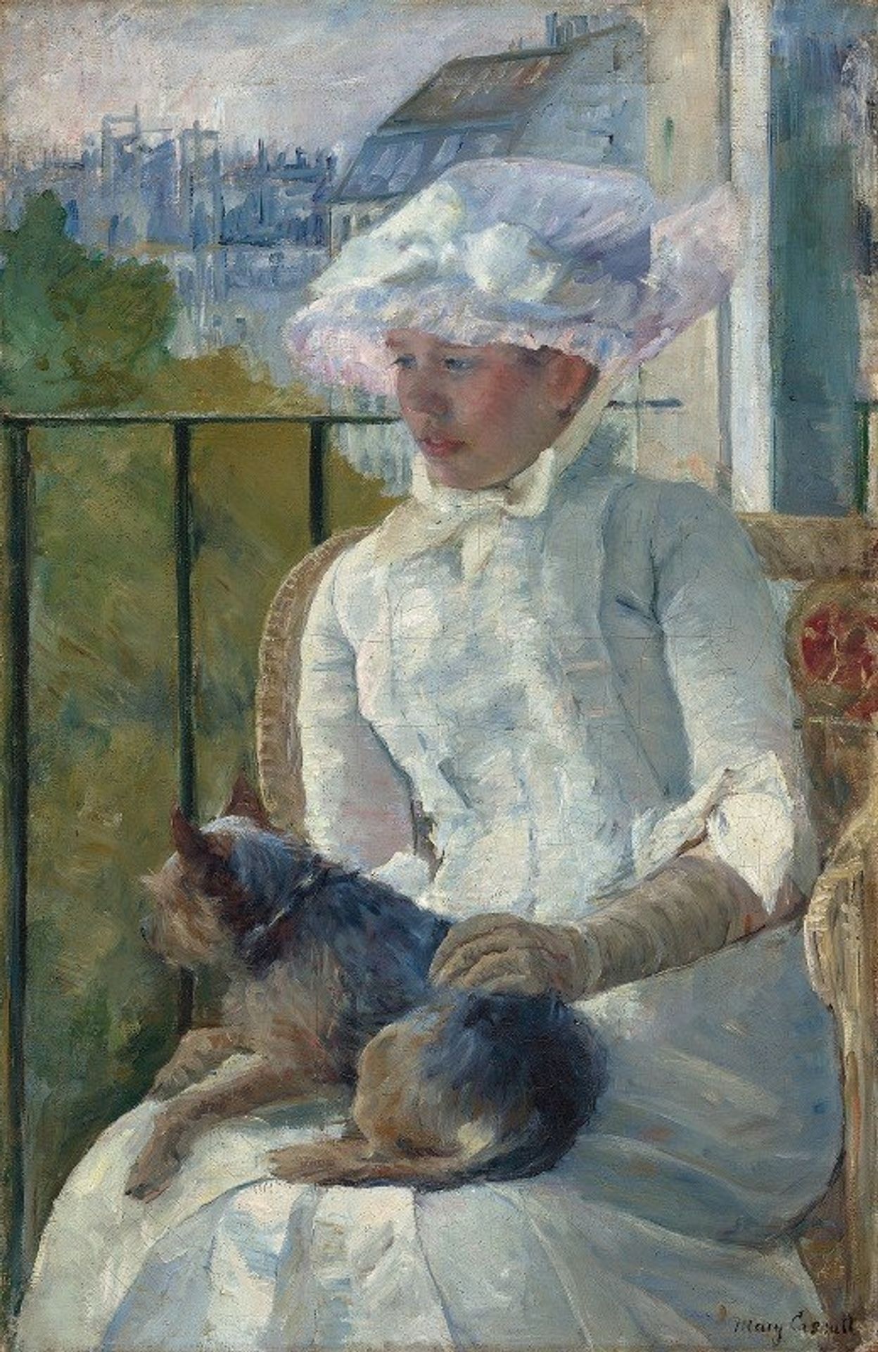Young Girl at a Window by Mary Cassatt