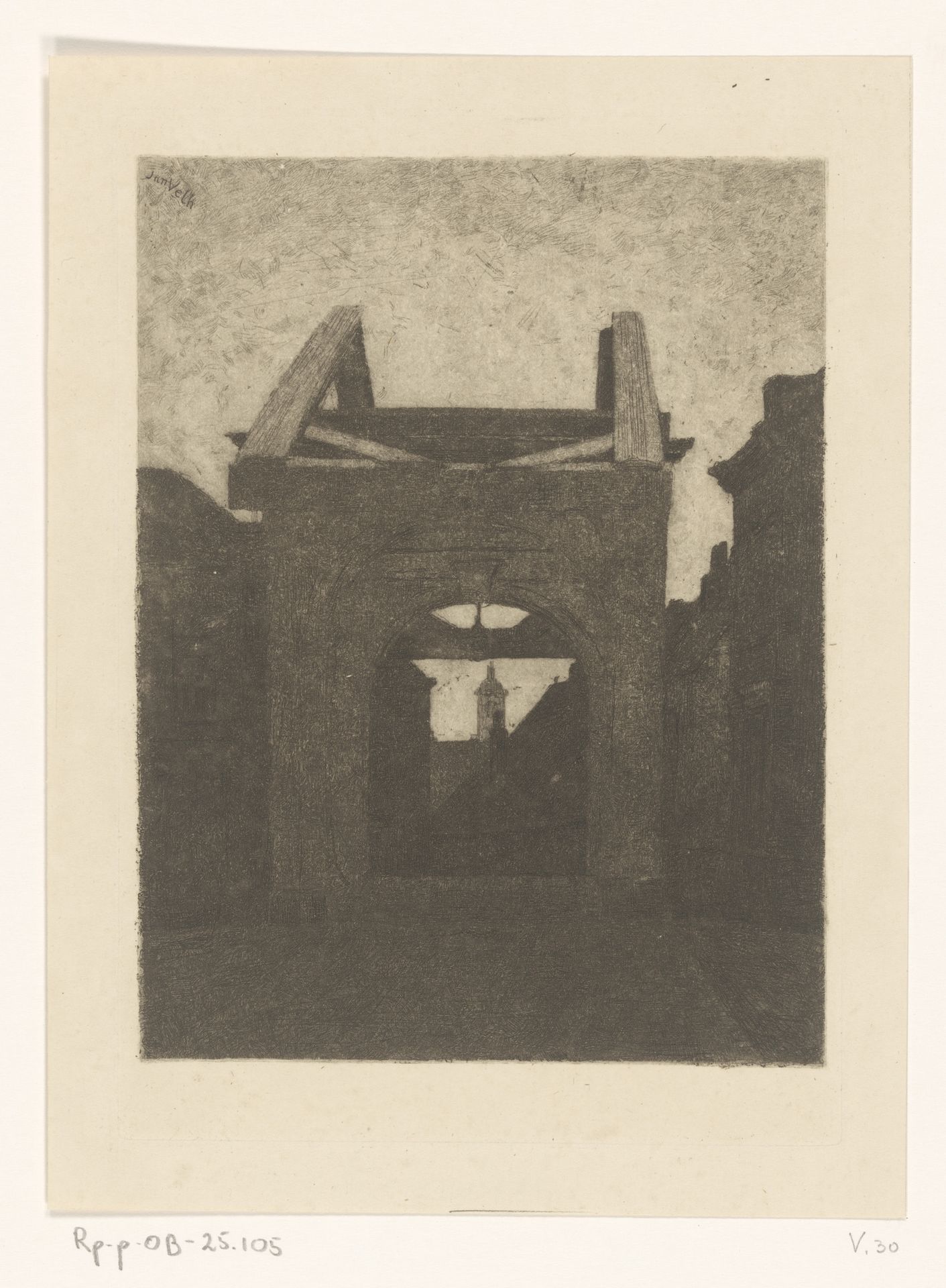 Ophaalbrug, Dordrecht by Jan Veth