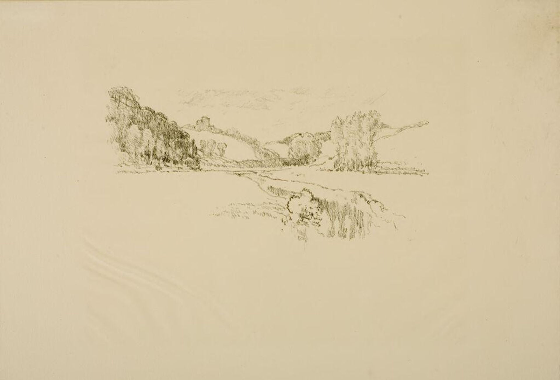 Restormel Castle by Joseph Pennell