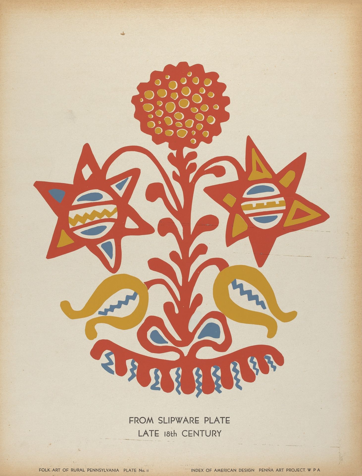 Plate 11: From the Portfolio "Folk Art of Rural Pennsylvania" by Anonymous