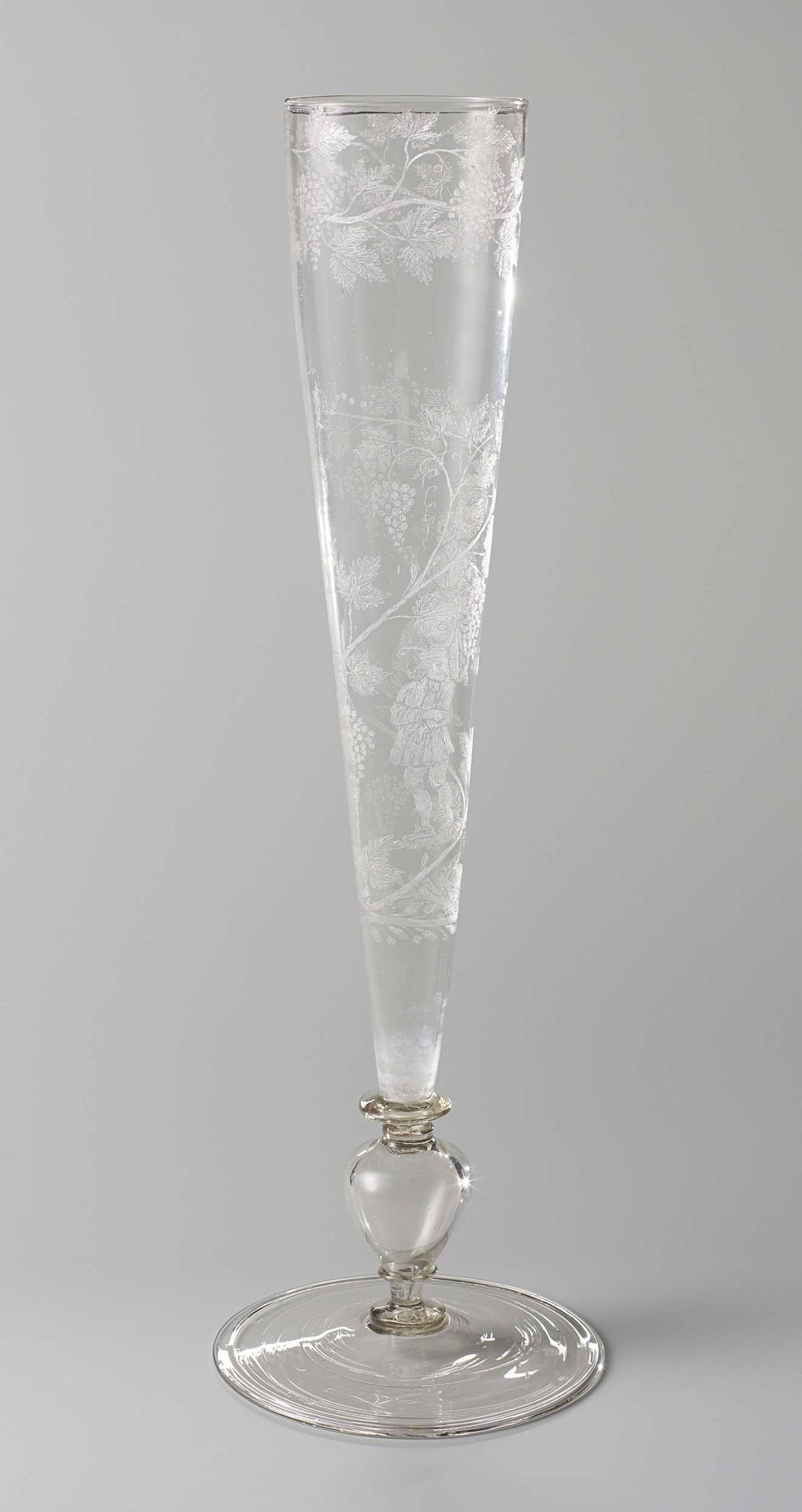 Flute glass by Anonymous