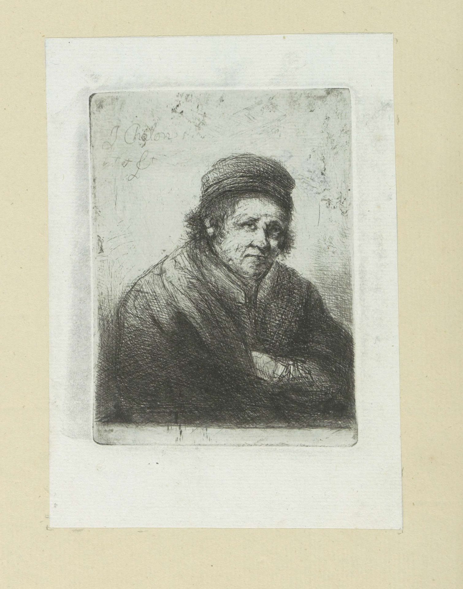 Volwassen man, naar rechts by Jan Chalon