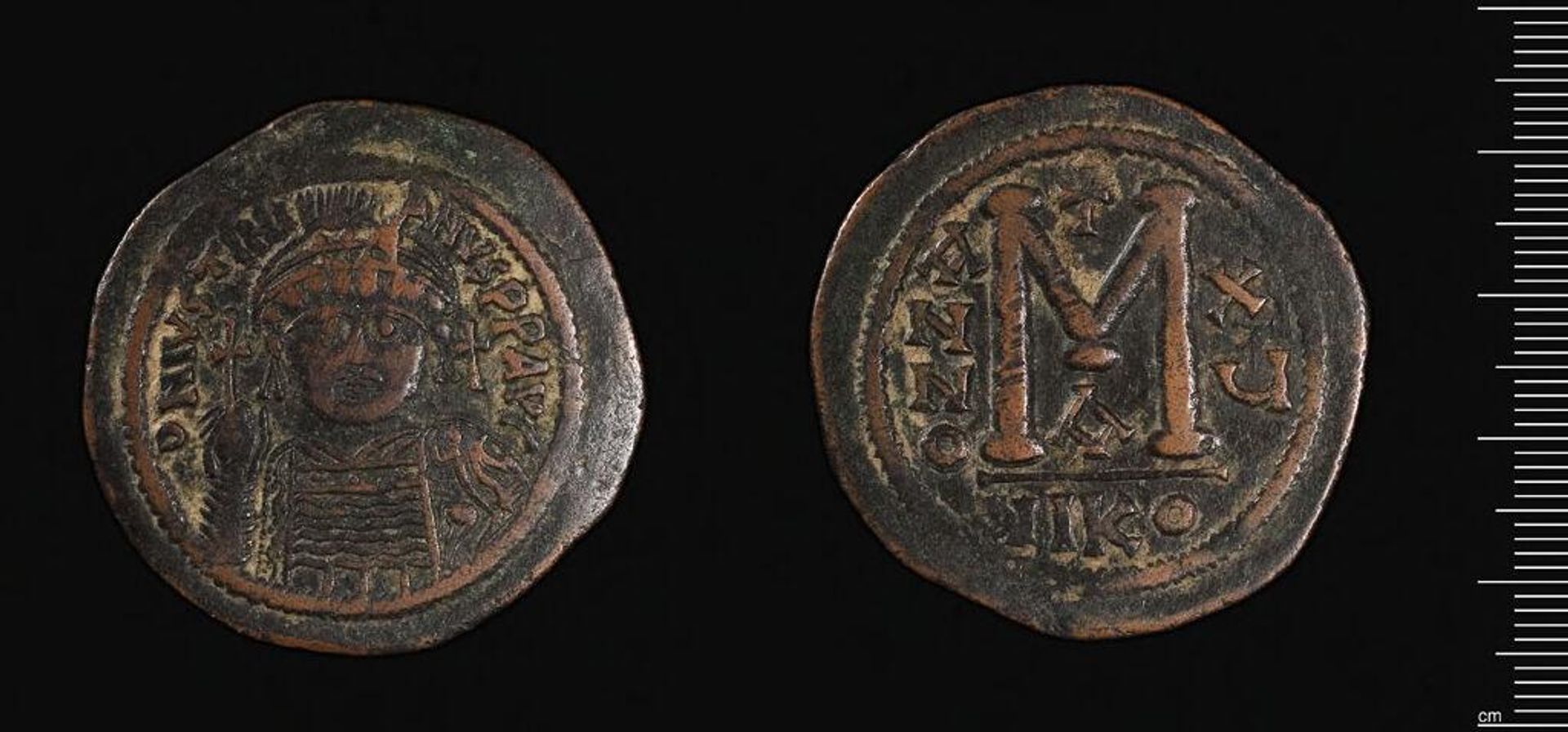 Coin of Justinian I by Justinian I