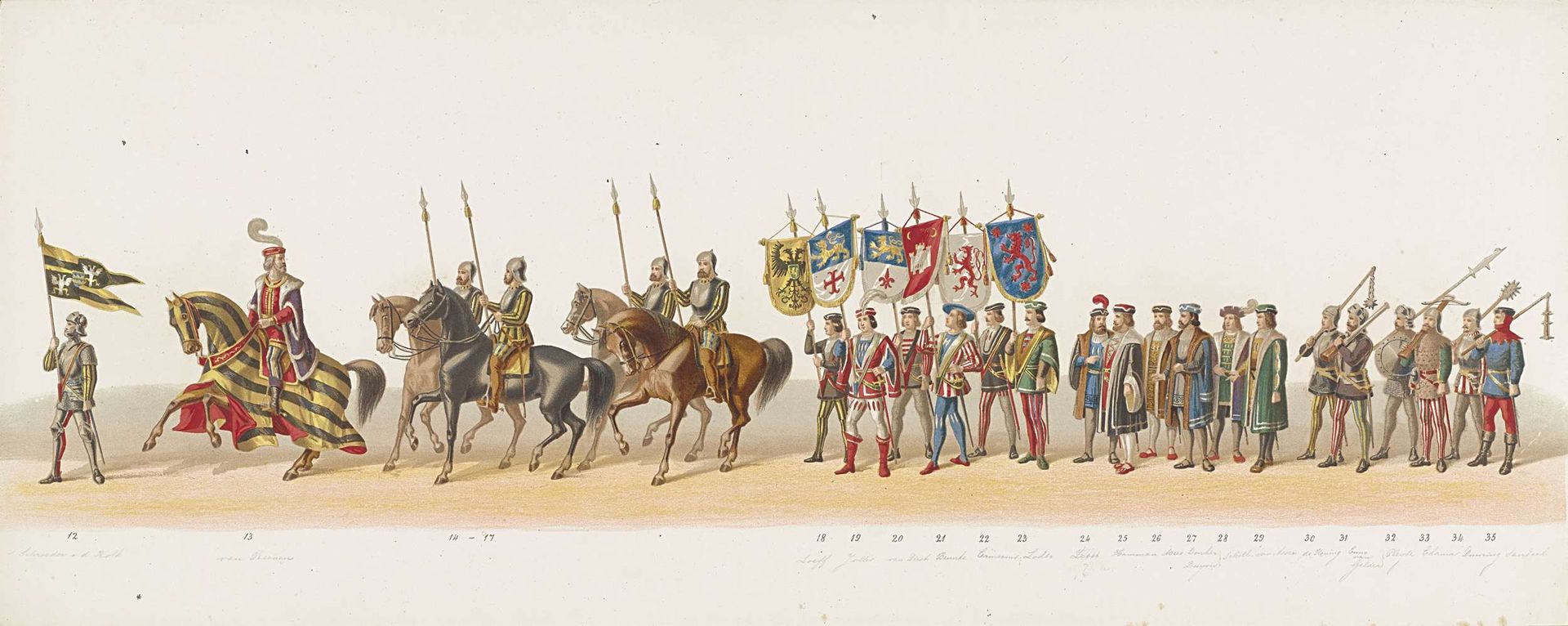 Delftse optocht van 1873 (tweede plaat) by Anonymous