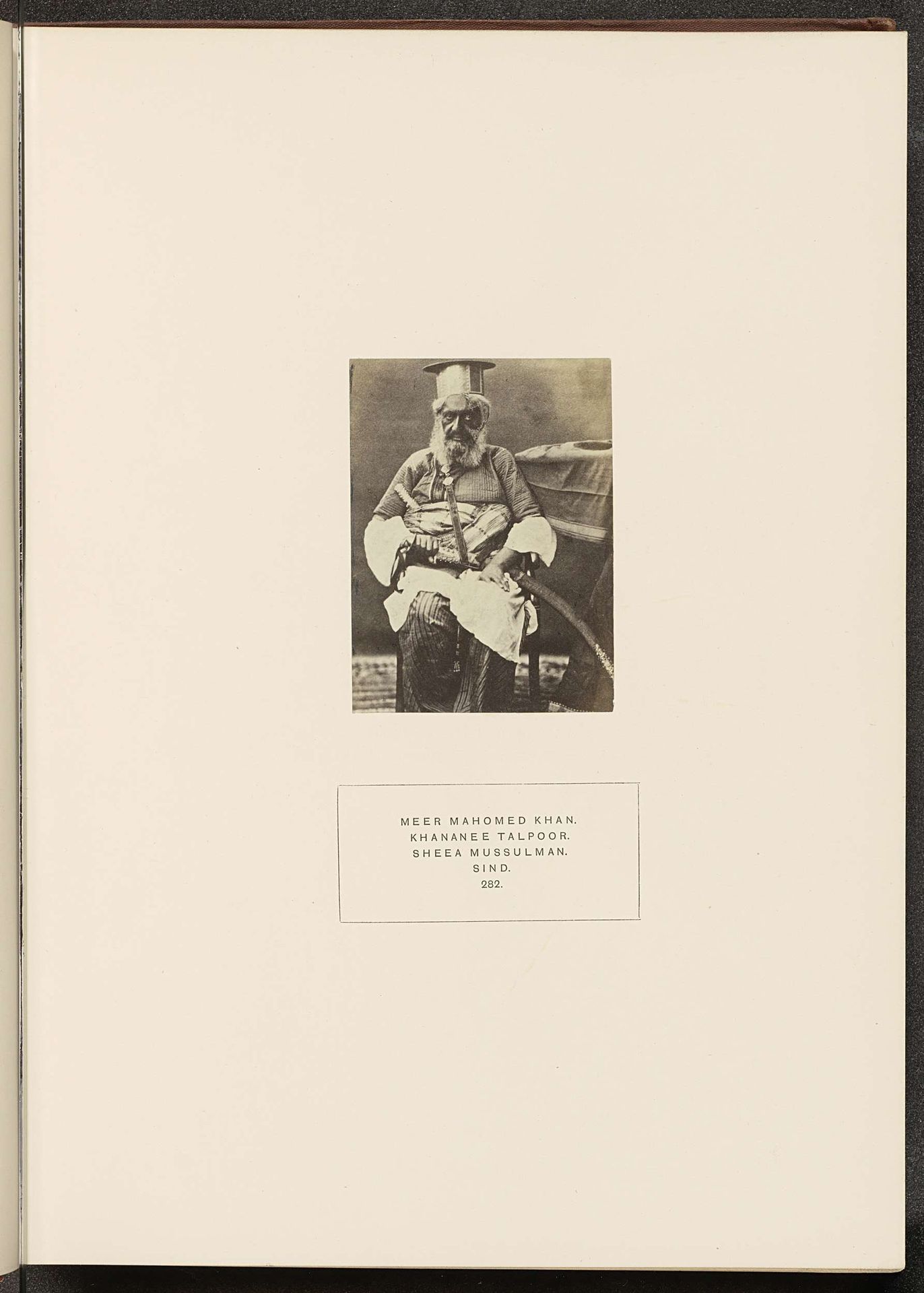 Portret van Mir Mahomed Khan by Henry Charles Baskerville Tanner