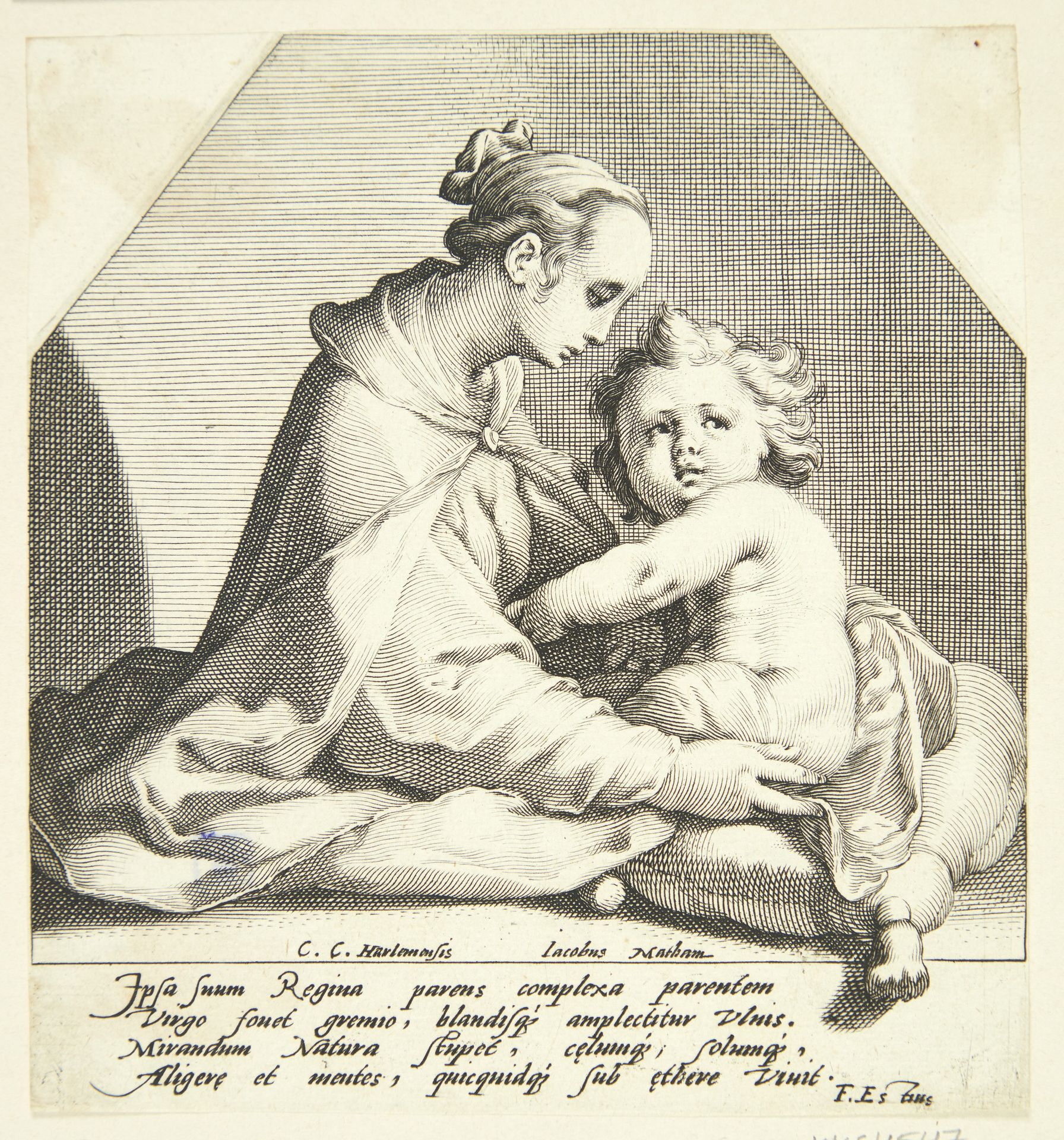 Jomfru Maria med barnet by Jacob Matham