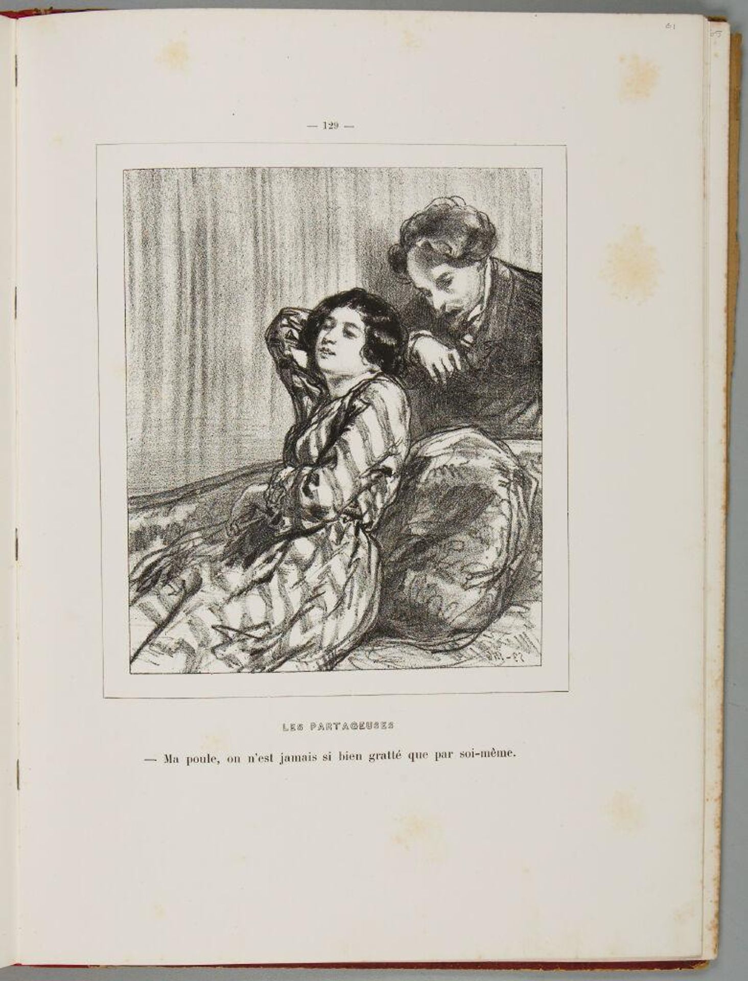 My dear, one is never as well scratched as by oneself., p. 129 by Paul Gavarni