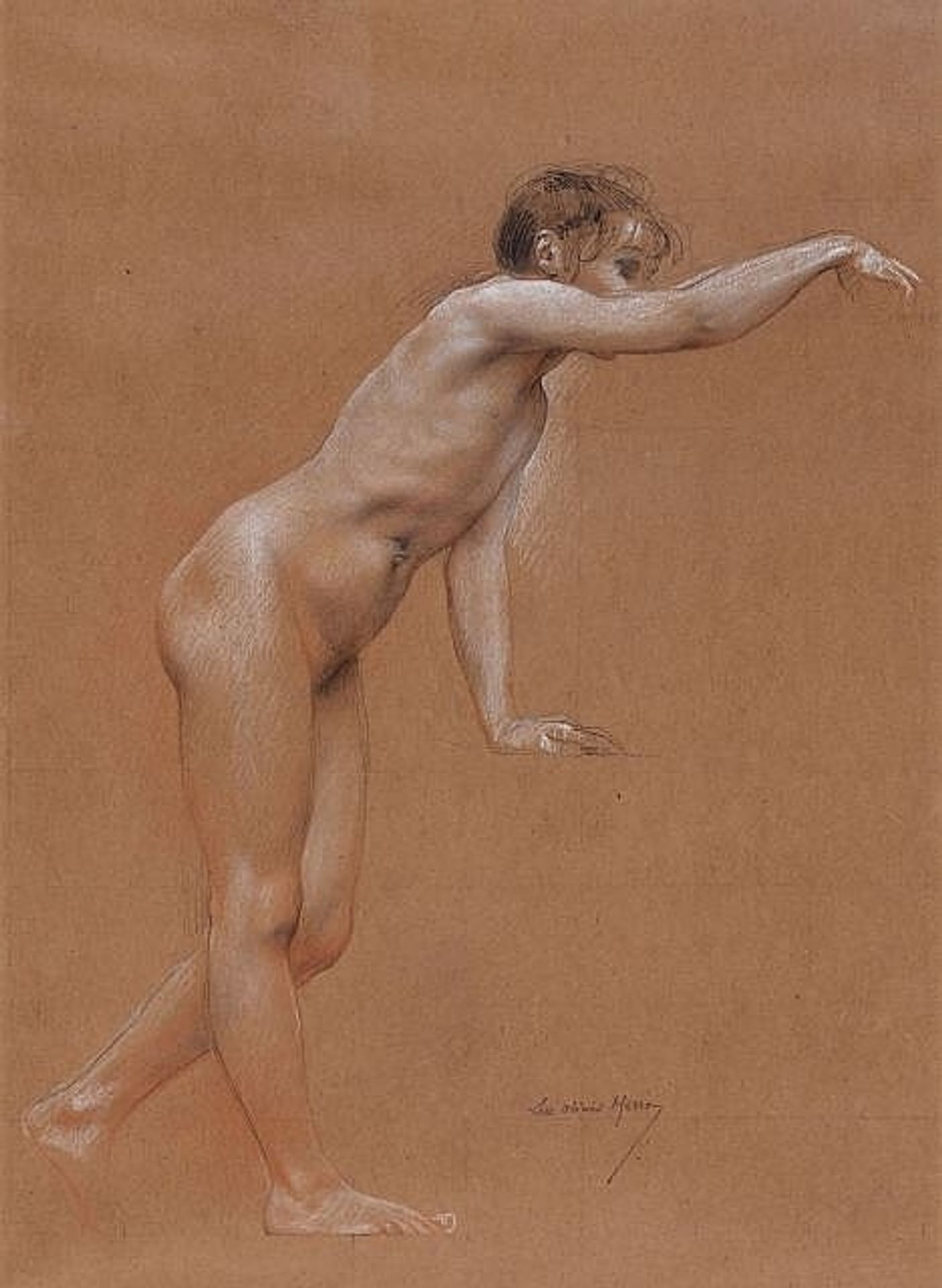 Studies of children by Luc-Olivier Merson