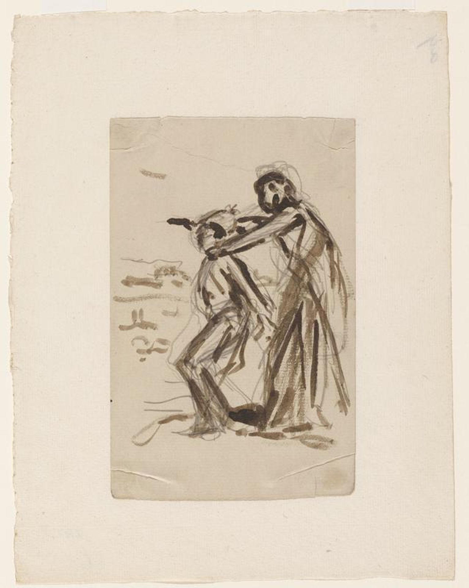 Figure Attacking Soldier by Maximilien Luce
