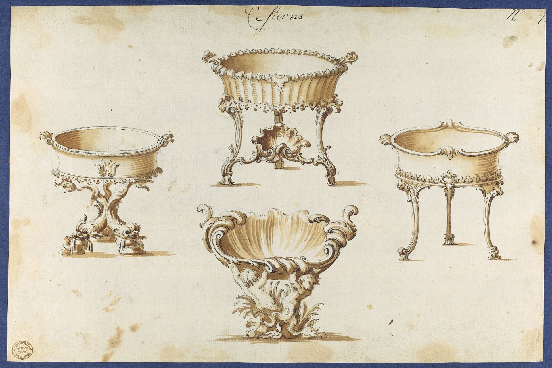 Cisterns, from Chippendale Drawings, Vol. II by Thomas Chippendale