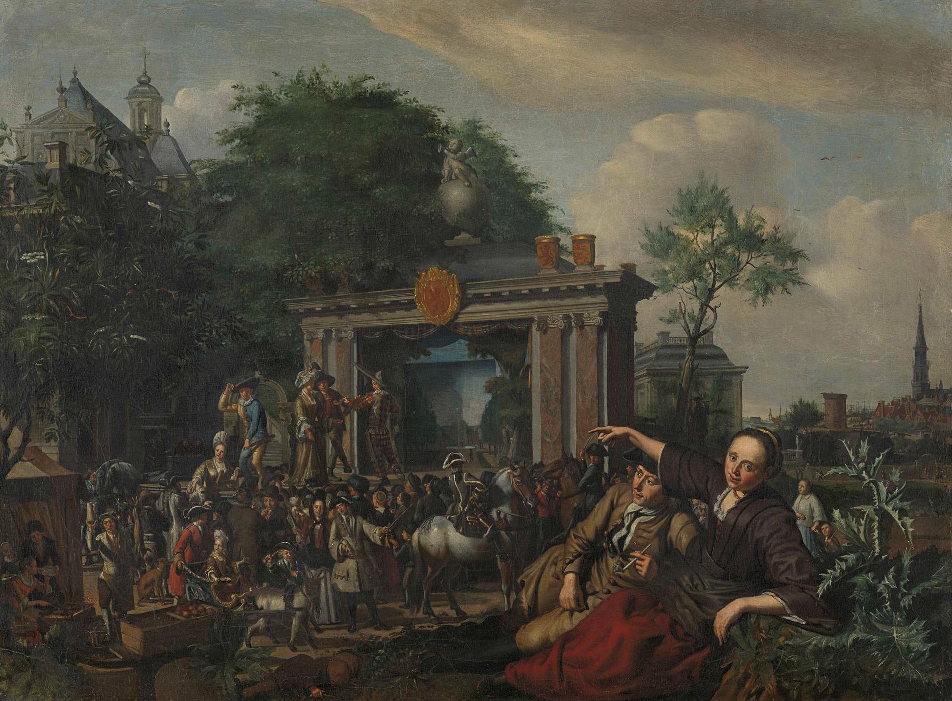Toneelvoorstelling in de open lucht by Matthijs Naiveu