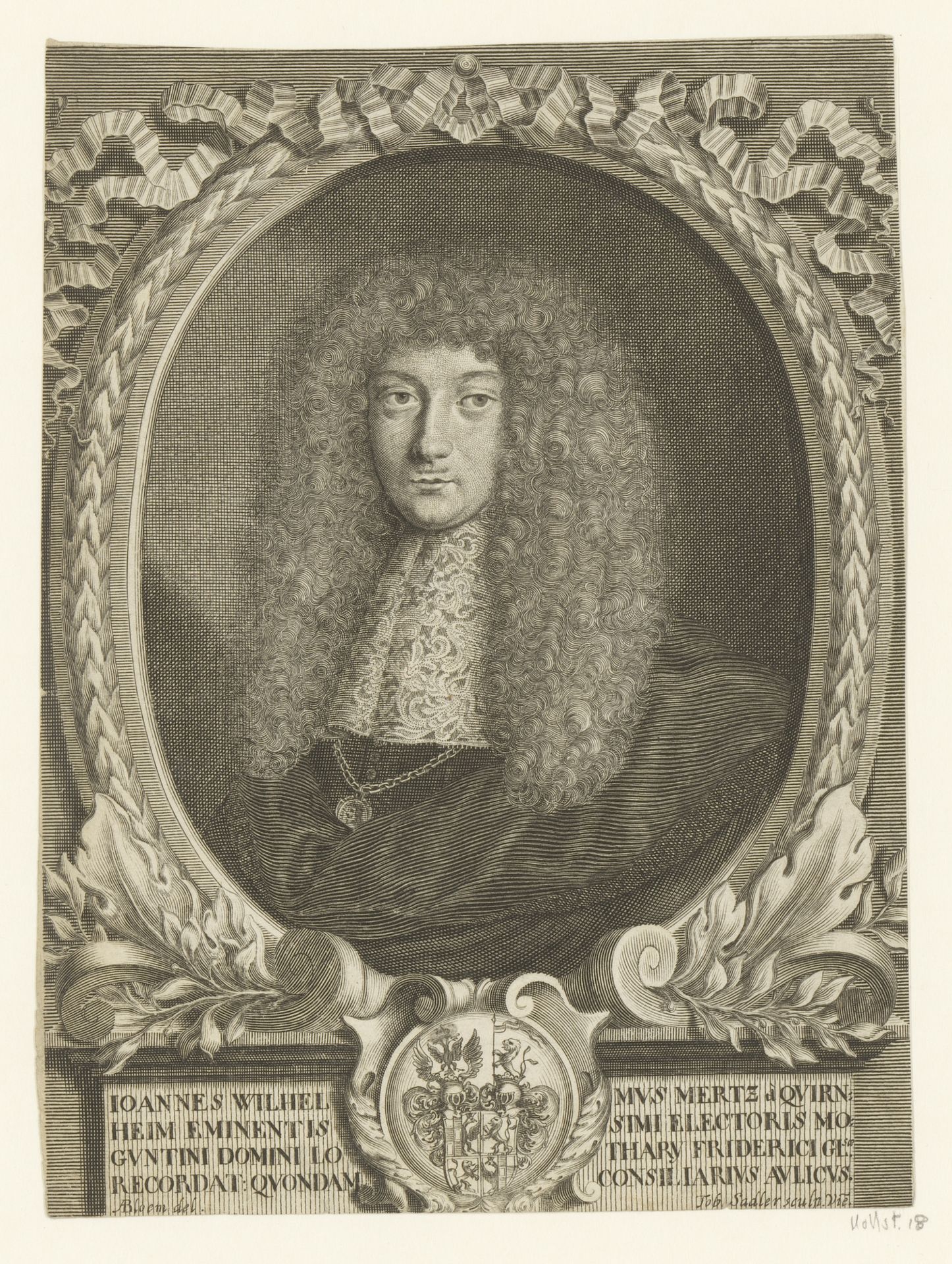Portret van Johann Merz von Quirnheim by Tobias Sadeler