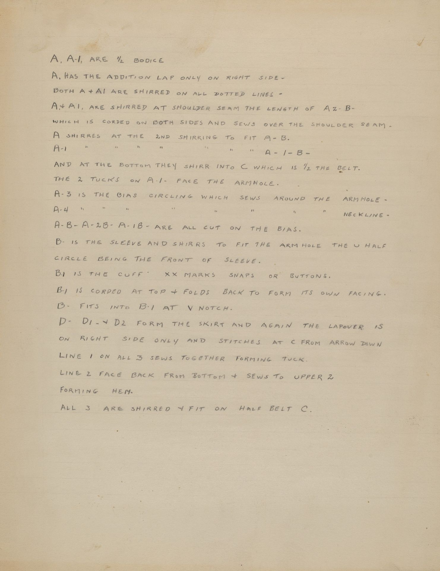 Description of a Girl's Dress by Nancy Crimi