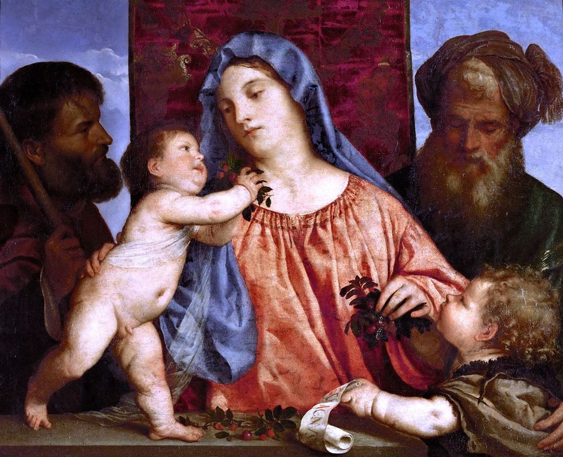 Madonna of the Cherries by Titian