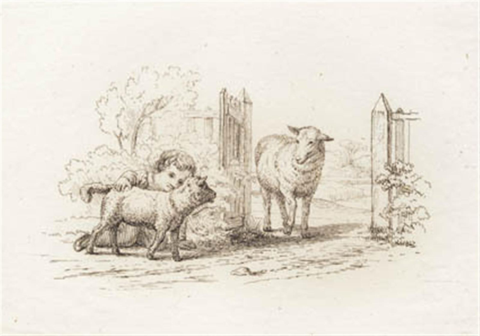Illustration til "Halvhundrede Fabler for Børn" af Hey by Martinus Rørbye