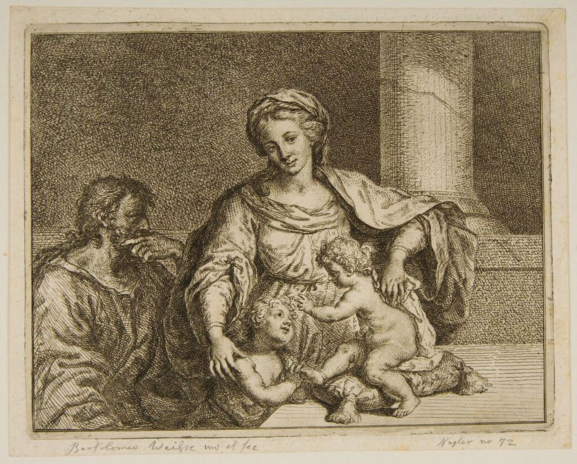 Holy Family by BarthholomÃ¤us Ignaz Weiss
