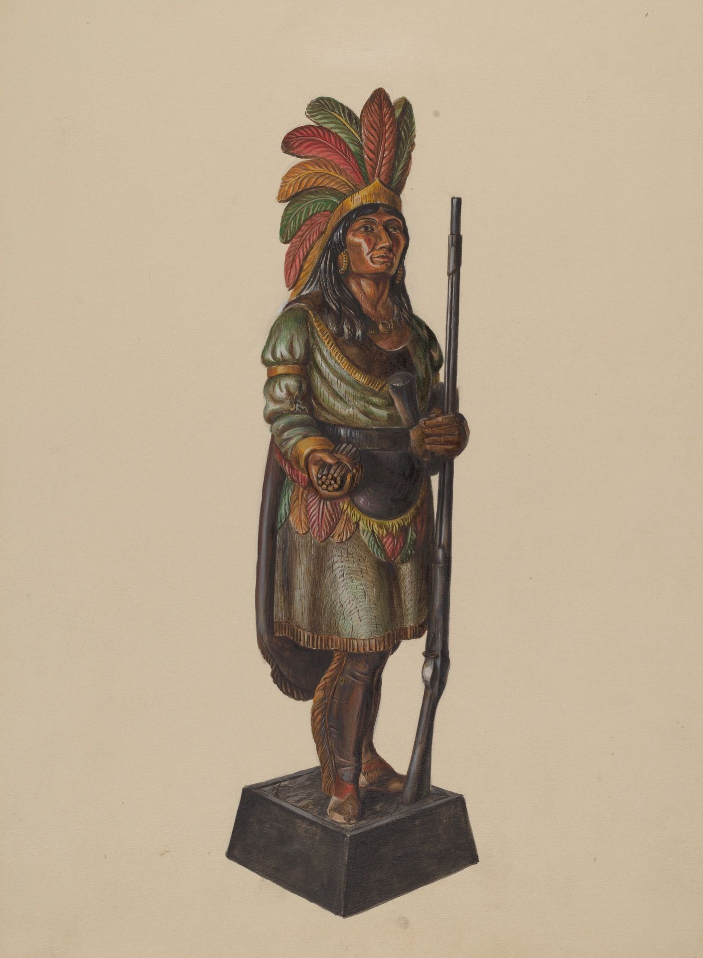 Cigar Store Indian by Walter Hochstrasser