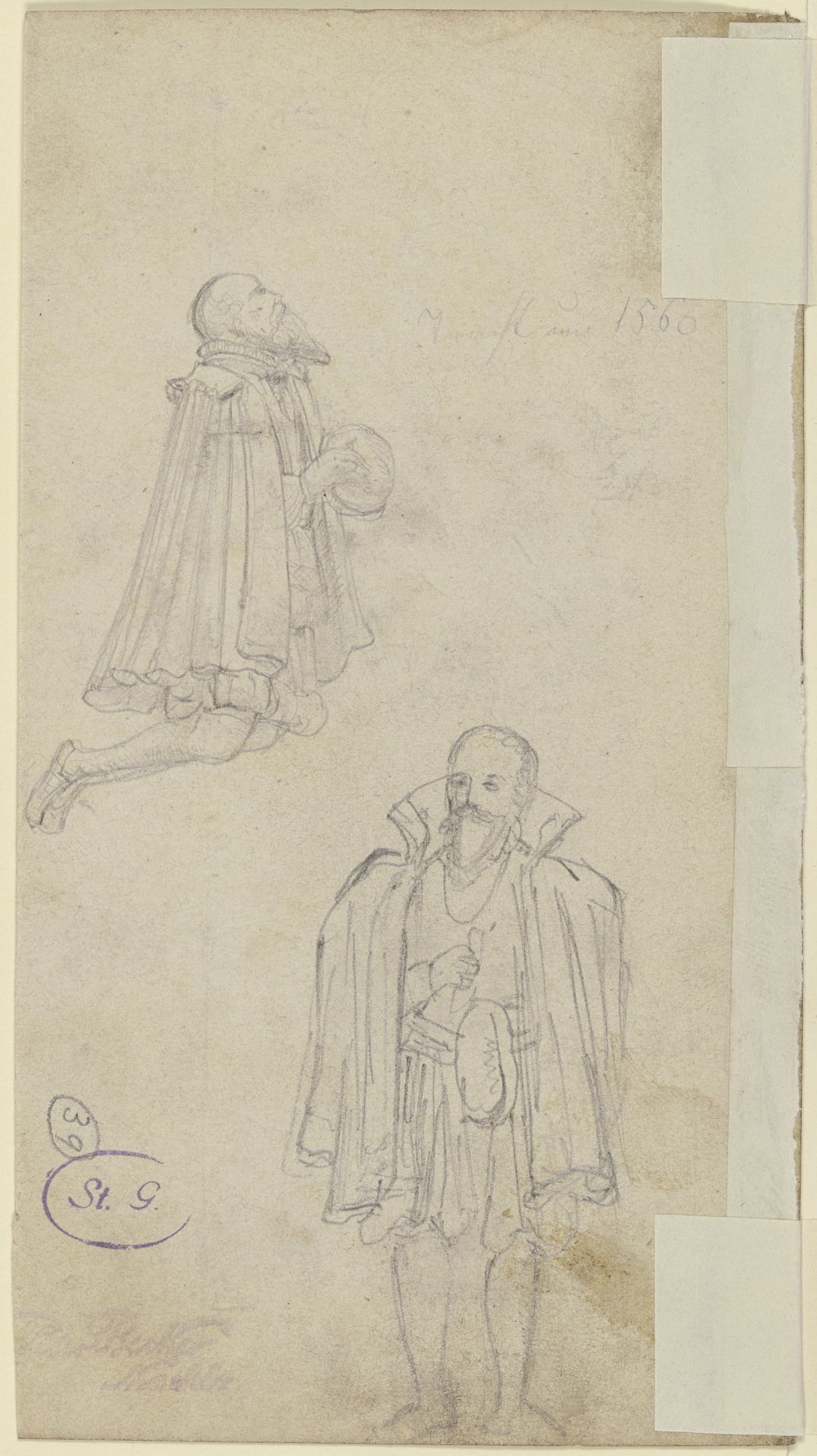 Studienblatt_ Stifterfiguren (_) by Peter Becker