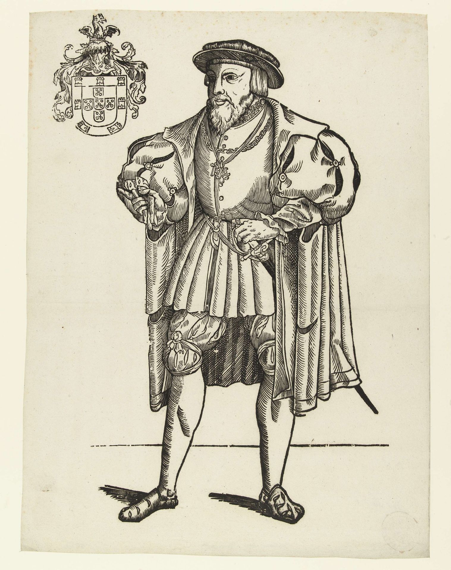 Portret van Johannes III van Portugal by Cornelis Anthonisz.