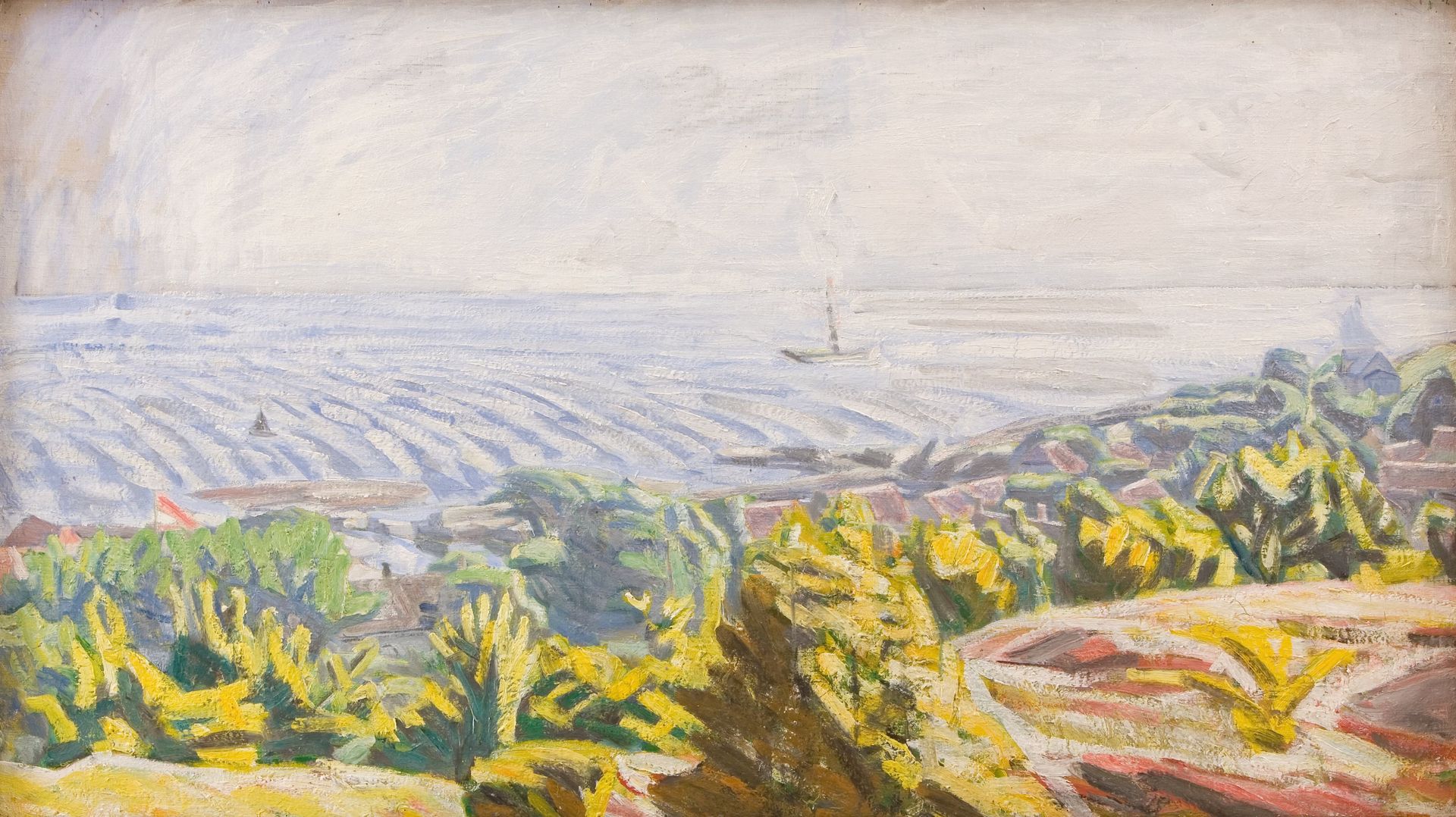 View from Bokul, Gudhjem by Niels Larsen Stevns
