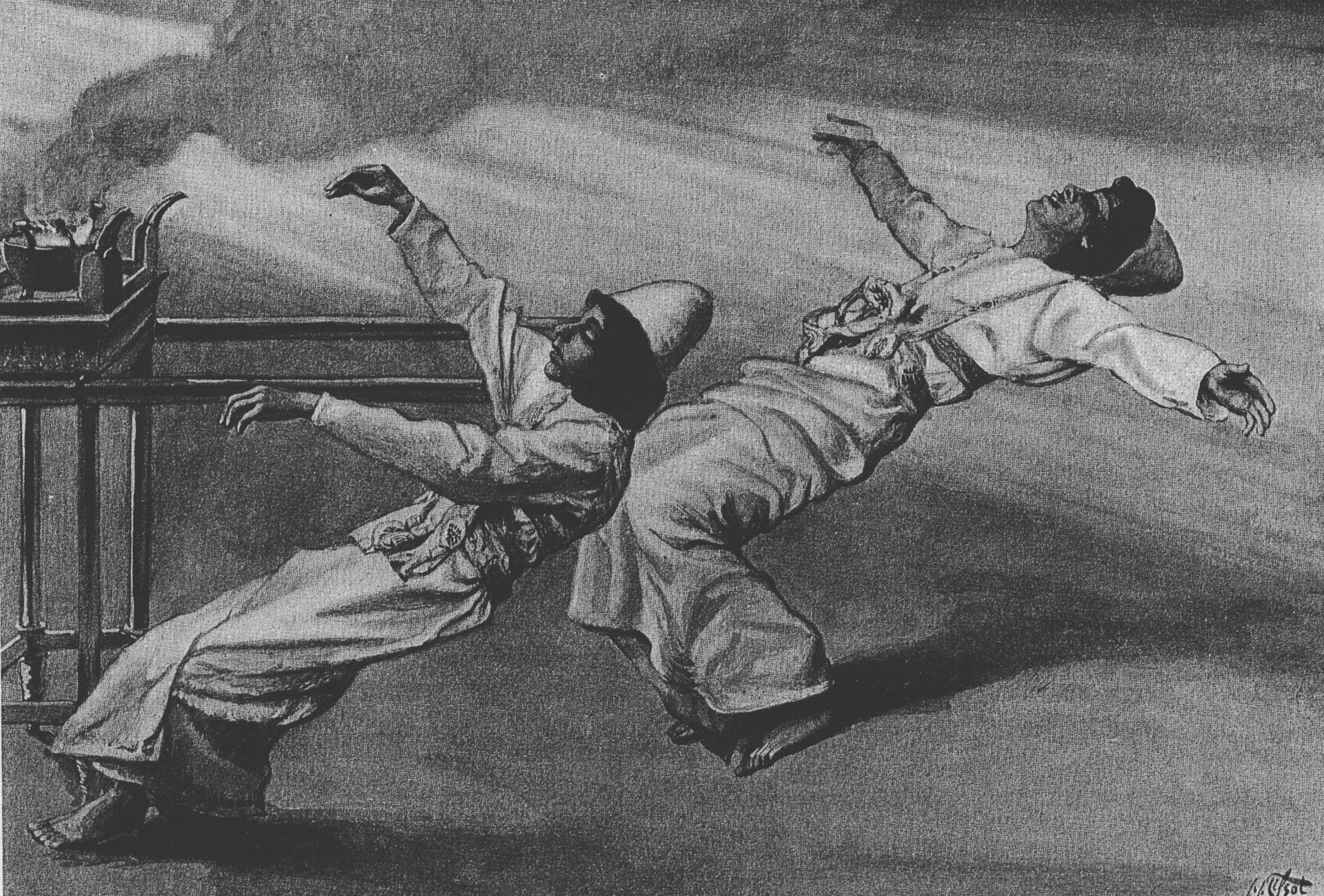 Nadab and Abihu are killed in the Tabernacle, Leviticus by James Tissot