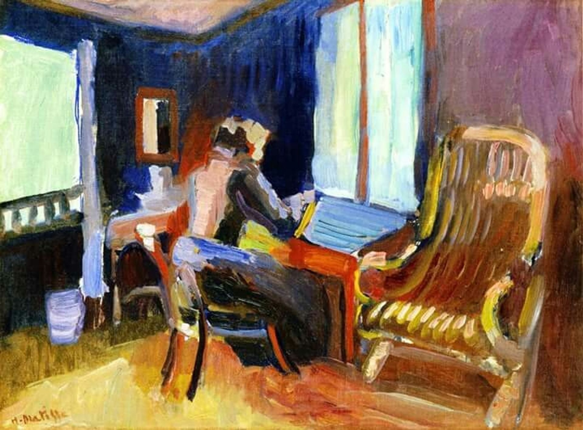 Swiss Interior (Jane Matisse) by Henri Matisse