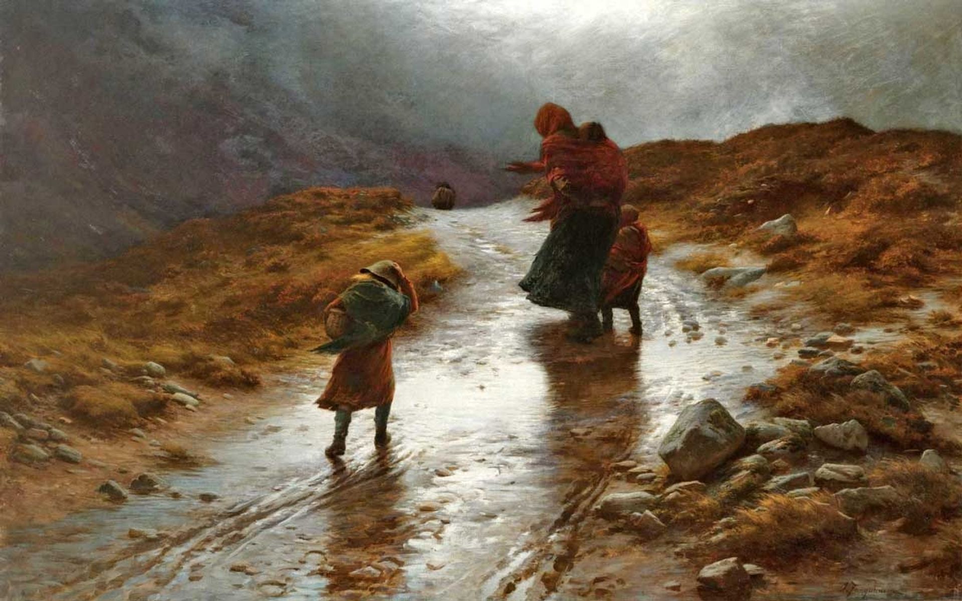 Cauld Blaws the Wind Frae East to West by Joseph Farquharson