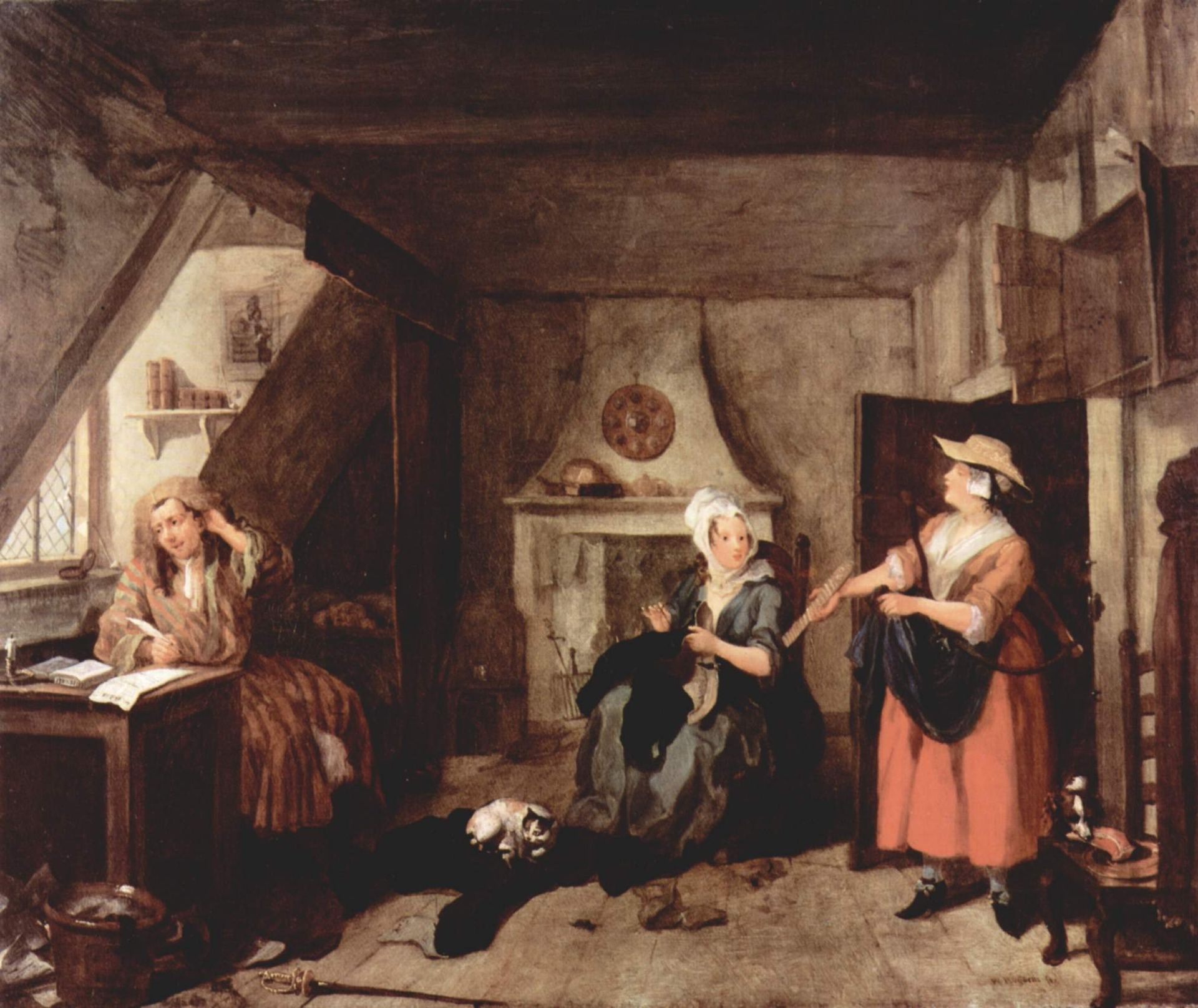 The Distrest Poet by William Hogarth