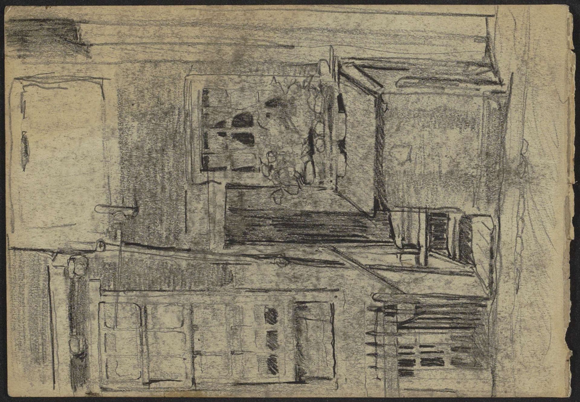 Façade van het pand Krom Boomssloot 71 in Amsterdam by Willem Witsen