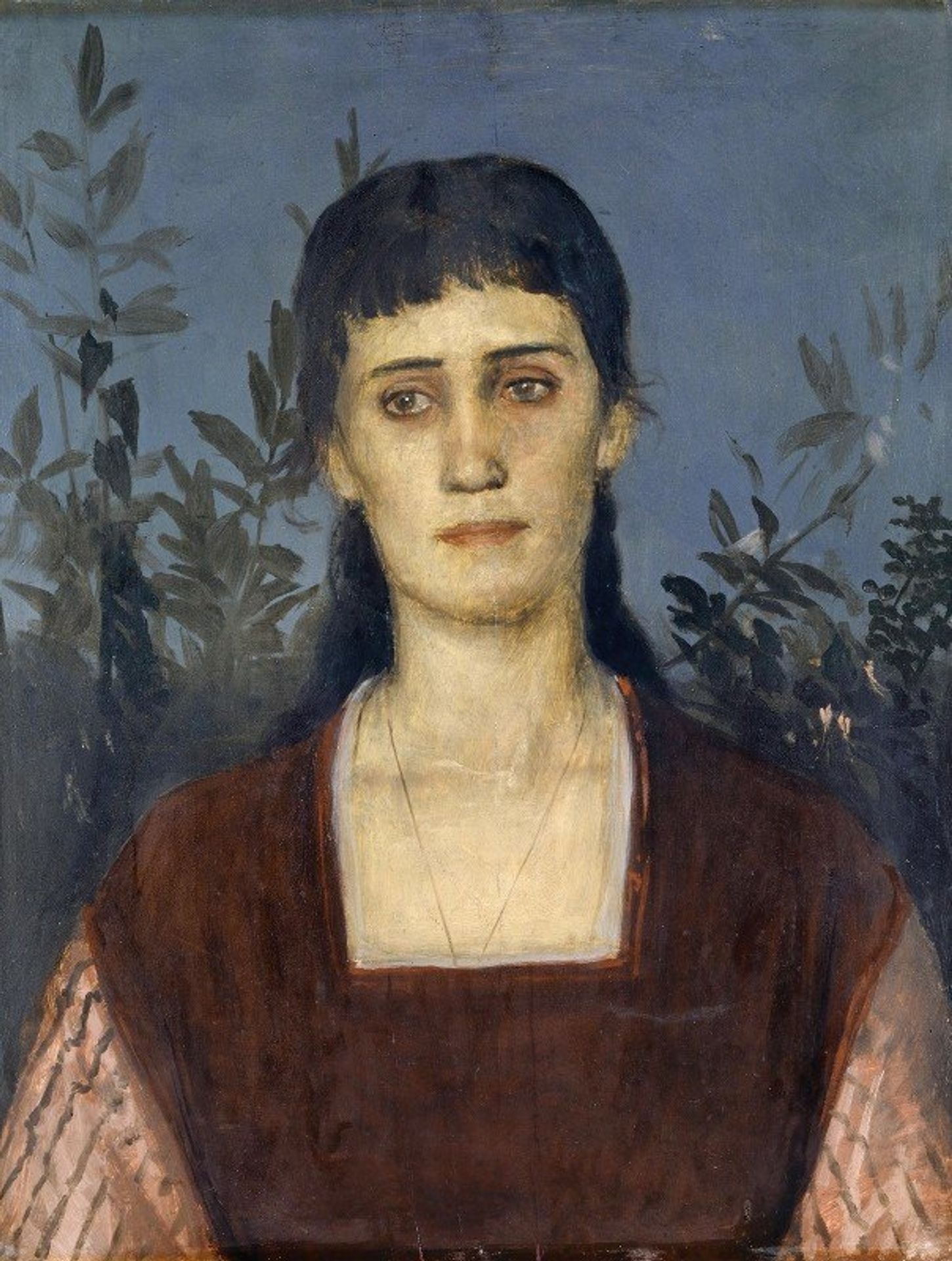 Portrait of Clara Bruckmann-Böcklin, Eldest Daughter of the Artist by Arnold Böcklin