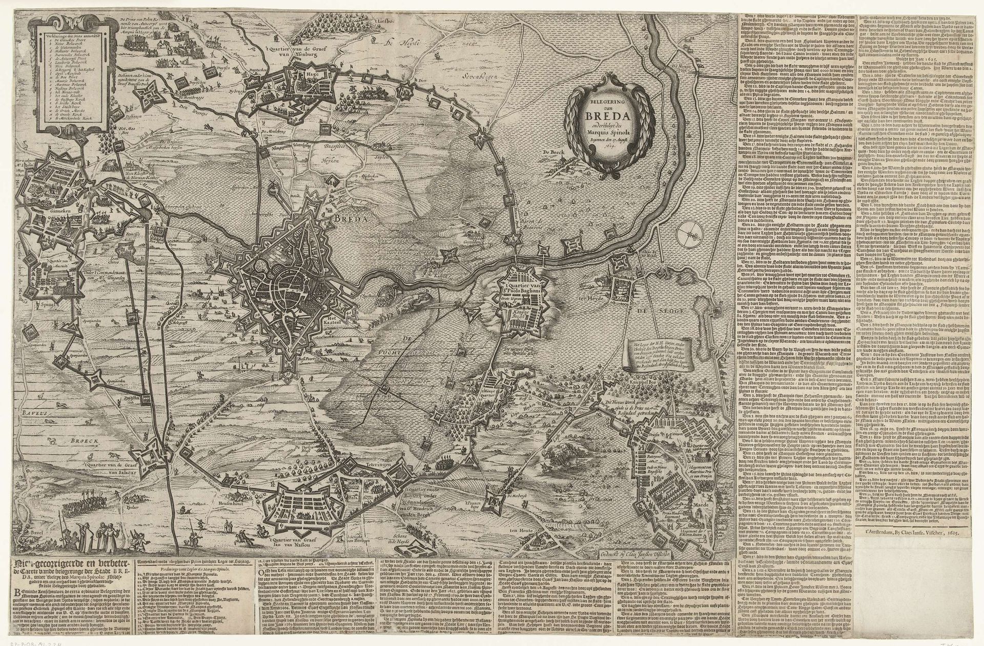 Beleg van Breda, 1624-1625 by Claes Jansz. Visscher