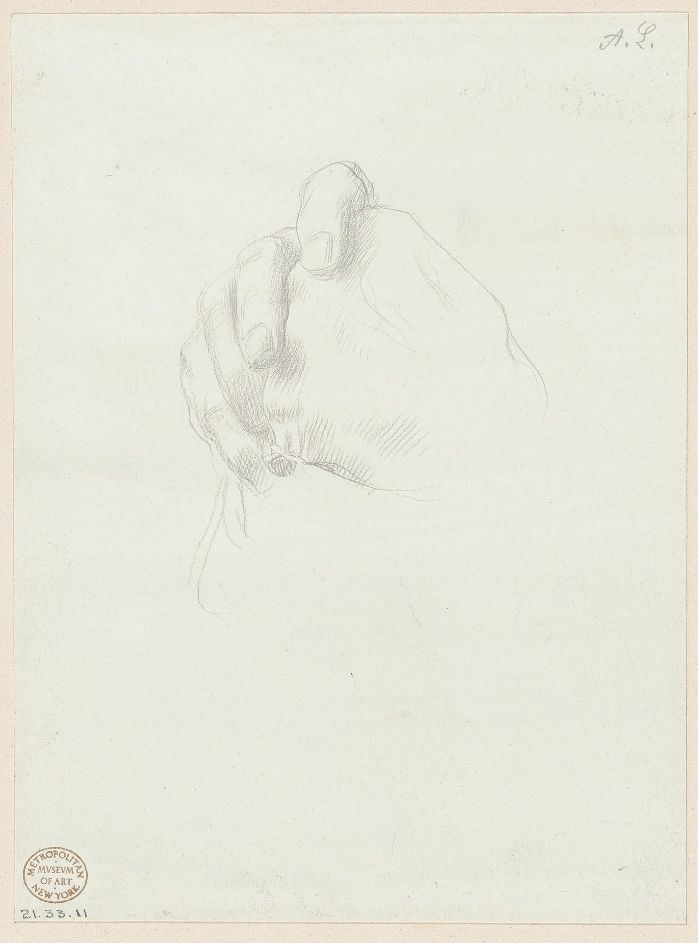Study for the hands in the Portrait of Edward D. Adams by Alphonse Legros