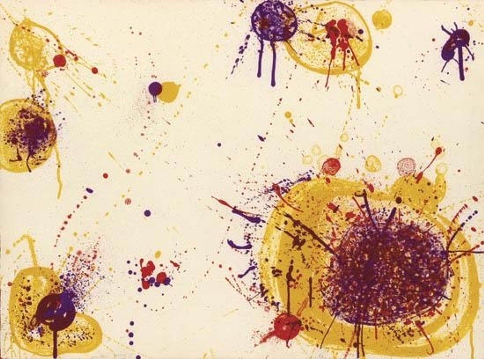 Yellow Speck by Sam Francis