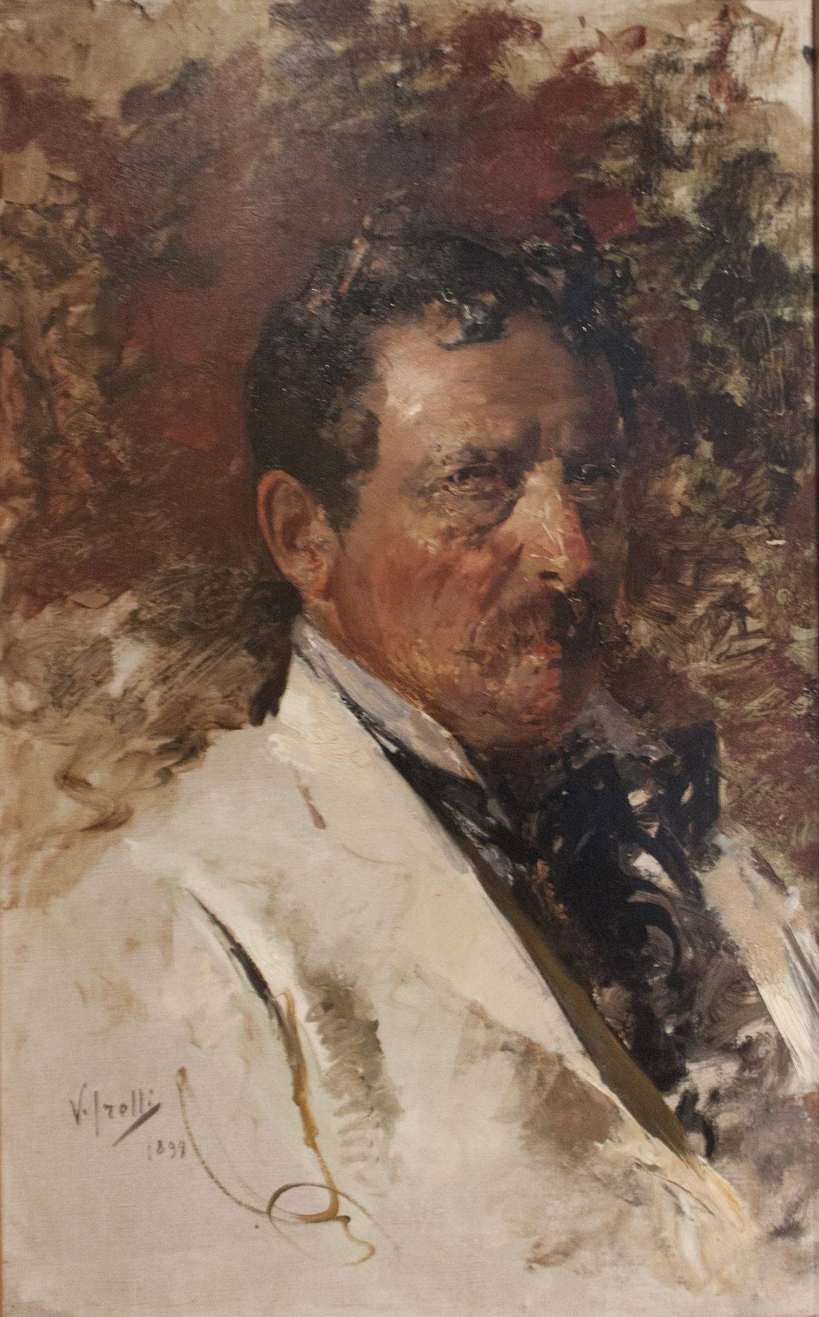 Portrait of the painter Antonino Leto by Vincenzo Irolli
