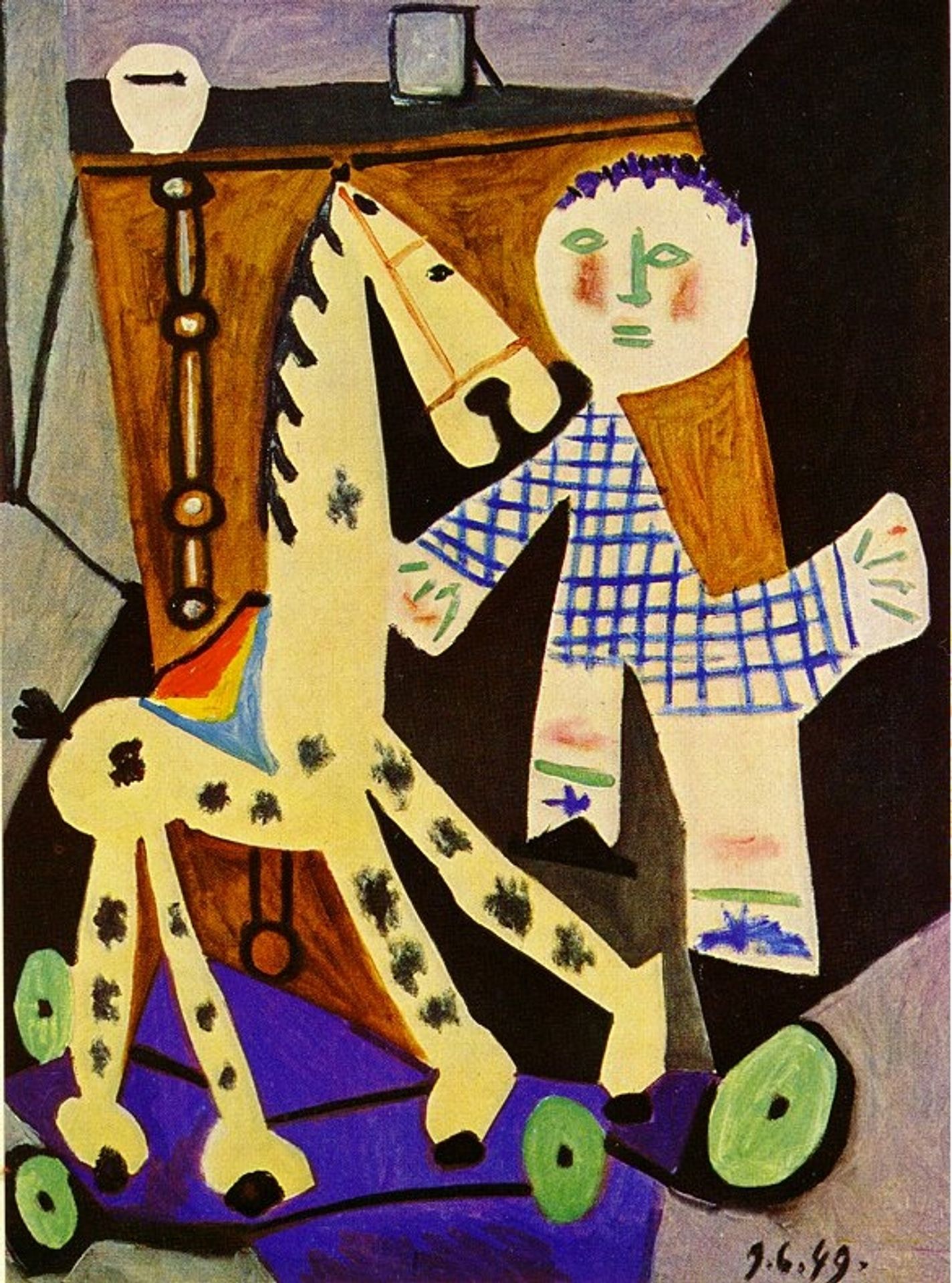 Claude, two years old, and his hobby horse by Pablo Picasso
